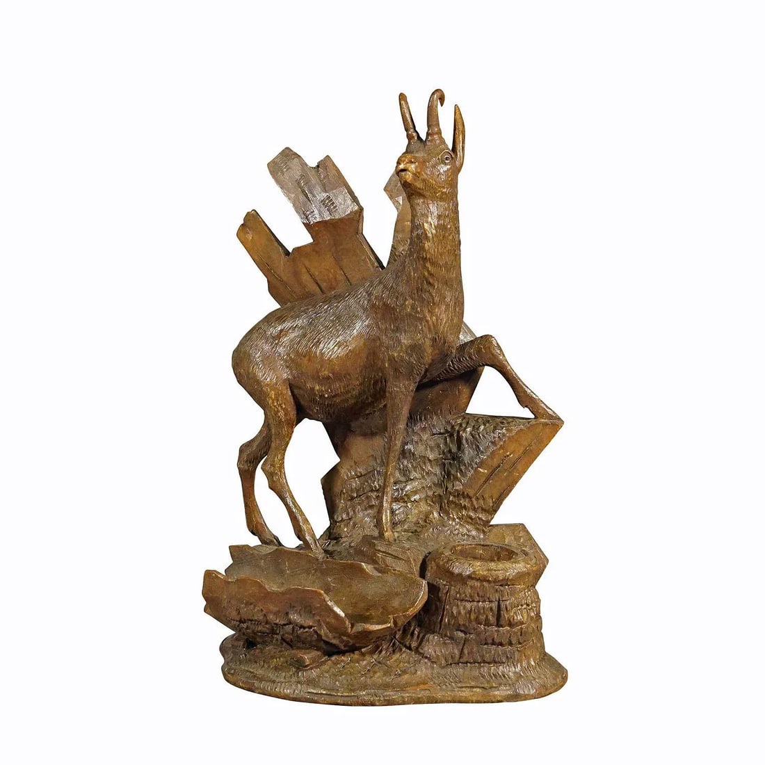 Finely Carved Wood Chamois Brienz, Switzerland Ca. 1900 - 8