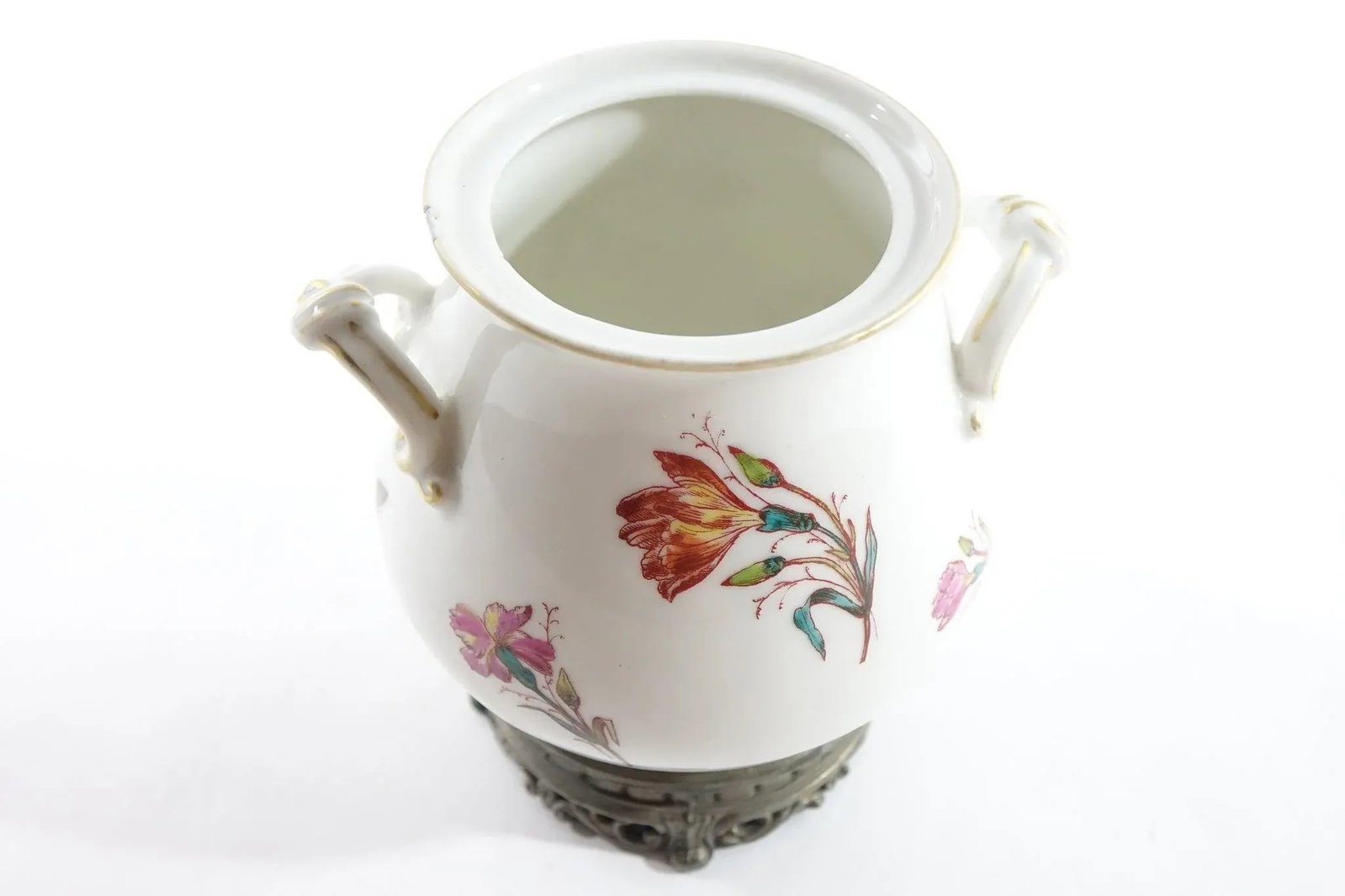 1930s Hand Painted Porcelain Jar - 12