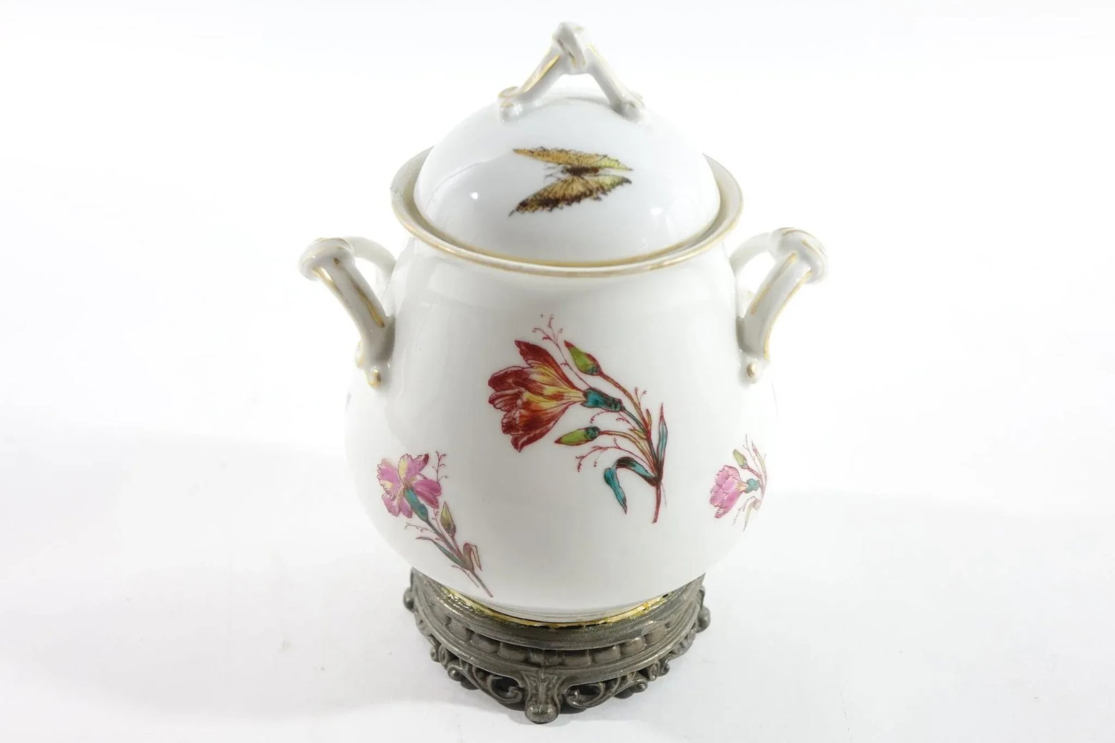 1930s Hand Painted Porcelain Jar - 13