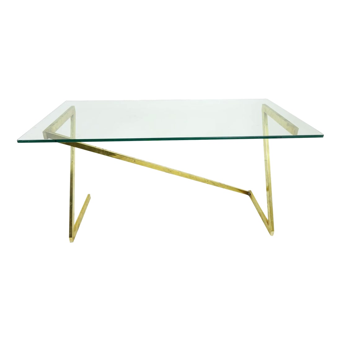1980s Modern Glass Coffee Table (1 of 3)