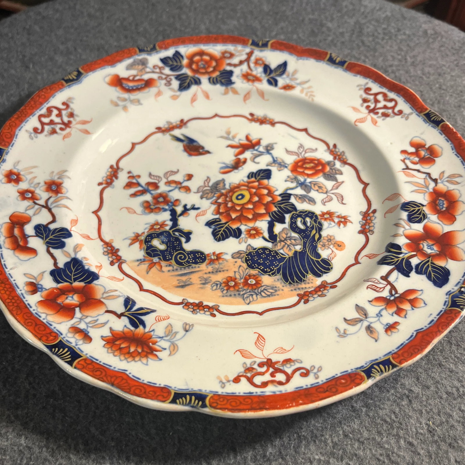 Antique Minton Oriental Japan Ironstone Plates- Set of 2 - 3