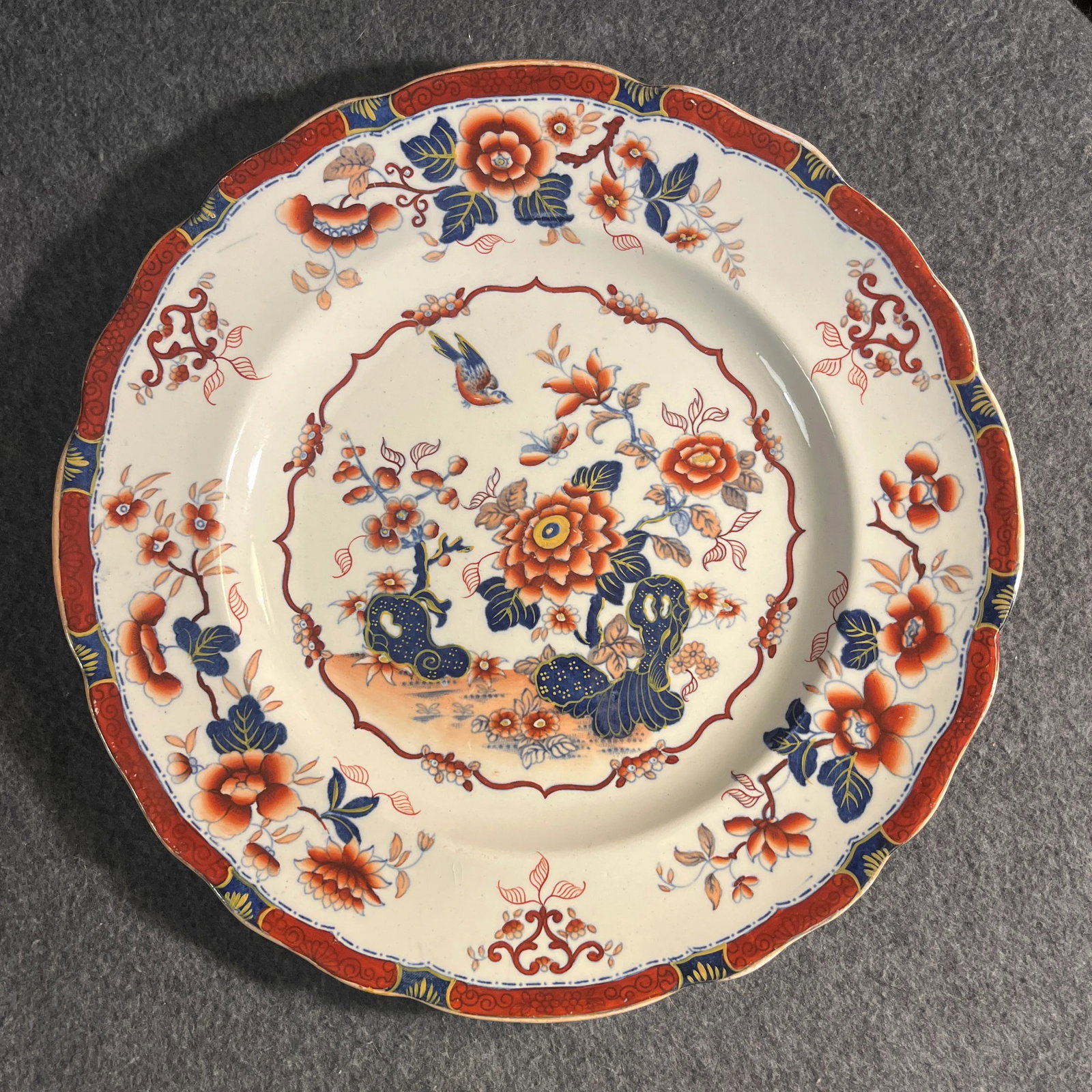 Antique Minton Oriental Japan Ironstone Plates- Set of 2 - 6