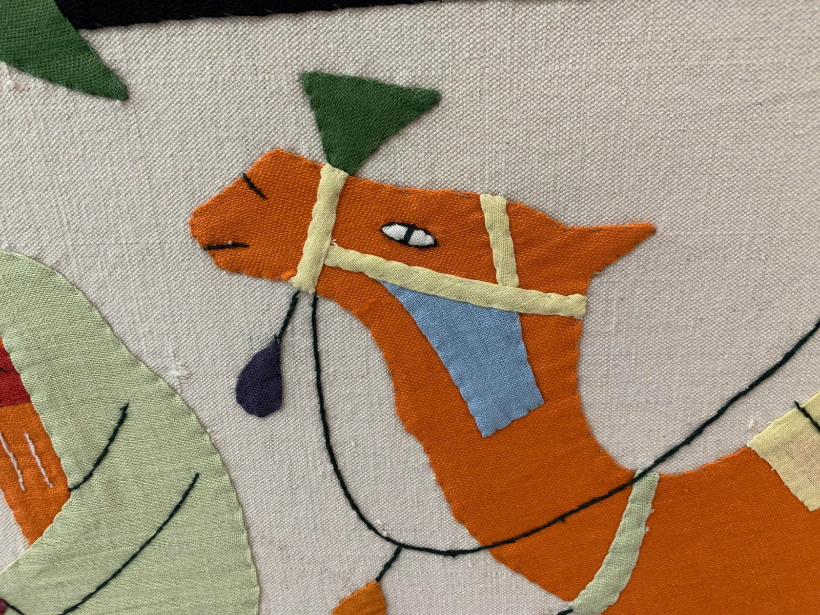 Cotton Appliqued Egyptian Panel - 10