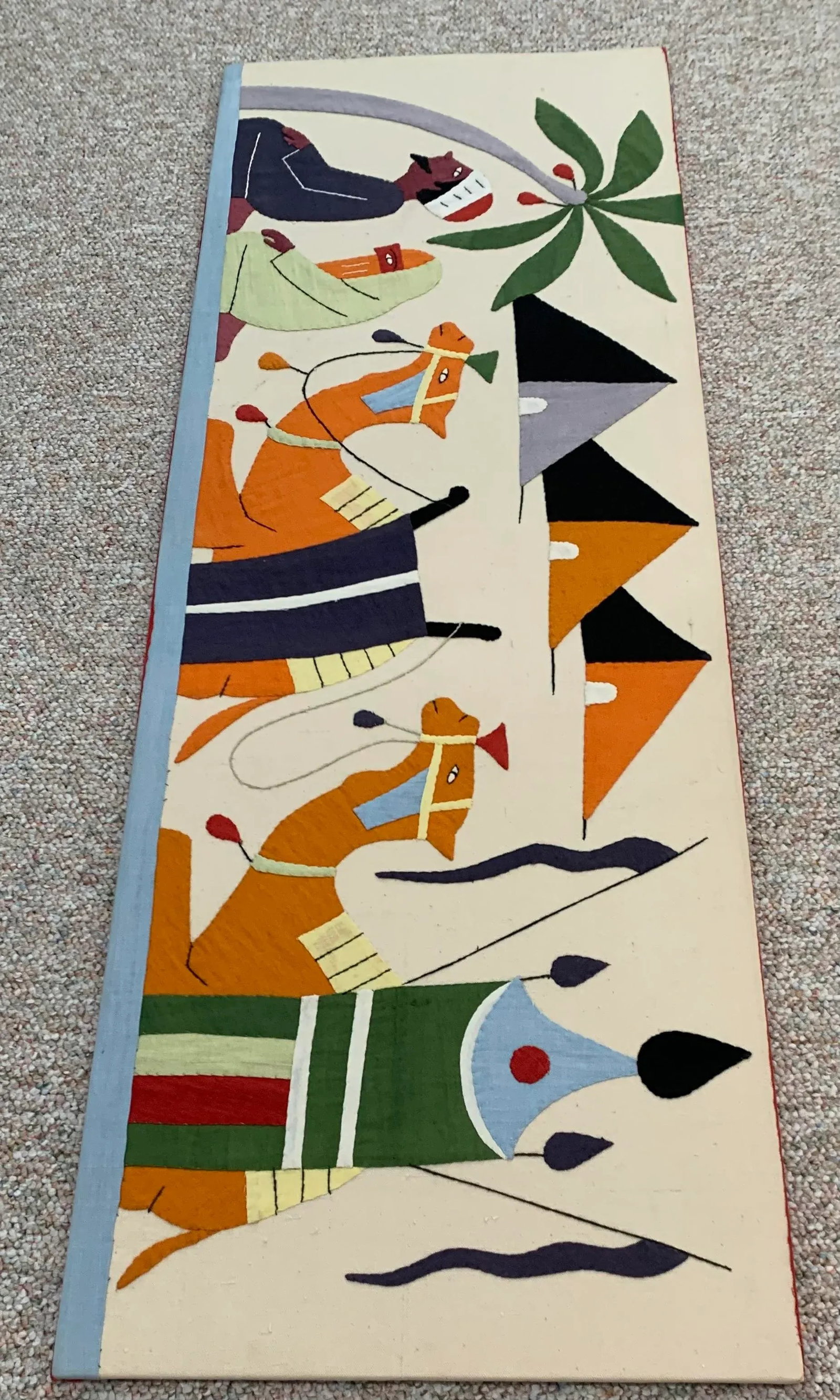 Cotton Appliqued Egyptian Panel - 6