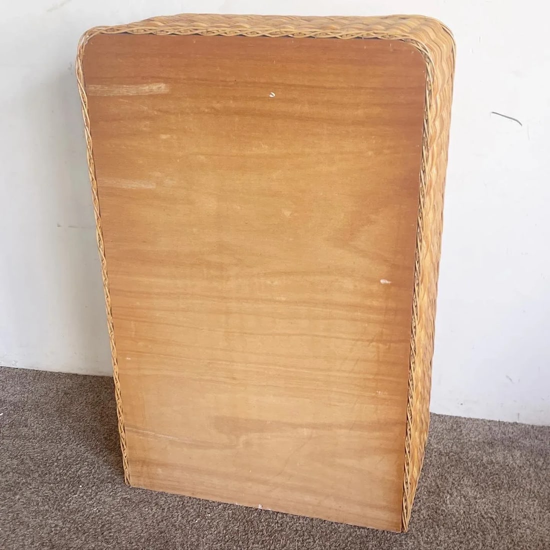 Boho Chic Wicker Waterfall Highboy Dresser - 7