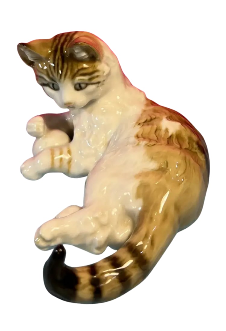 Lorenz Hutschenreuther Porcelain Cat Figurine # 2050 - 3