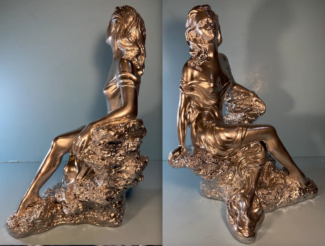 1990 Chrome Tone Sculpture by Alice Heath for Austin Productions Called "Memories" - 11