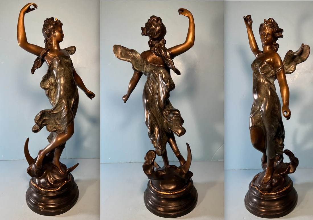 H. Moreau Bronze Sculpture Diane - 11