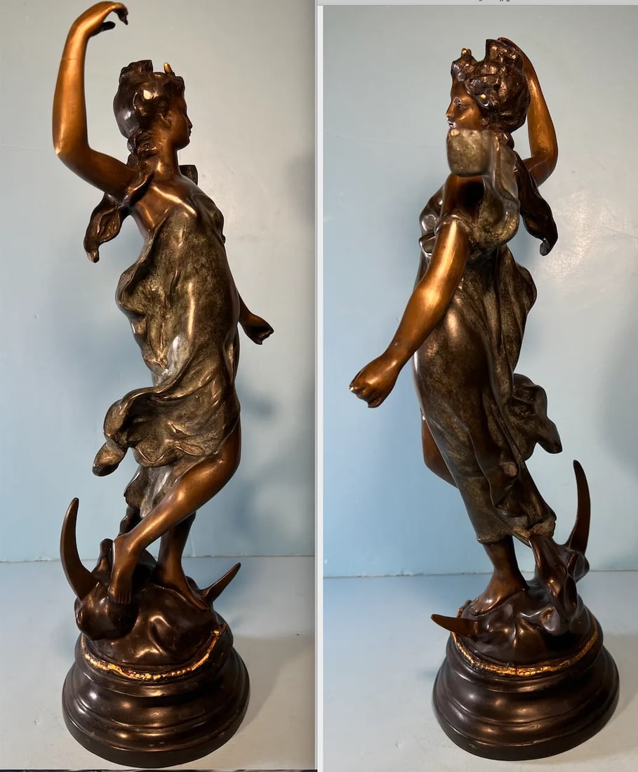 H. Moreau Bronze Sculpture Diane - 4