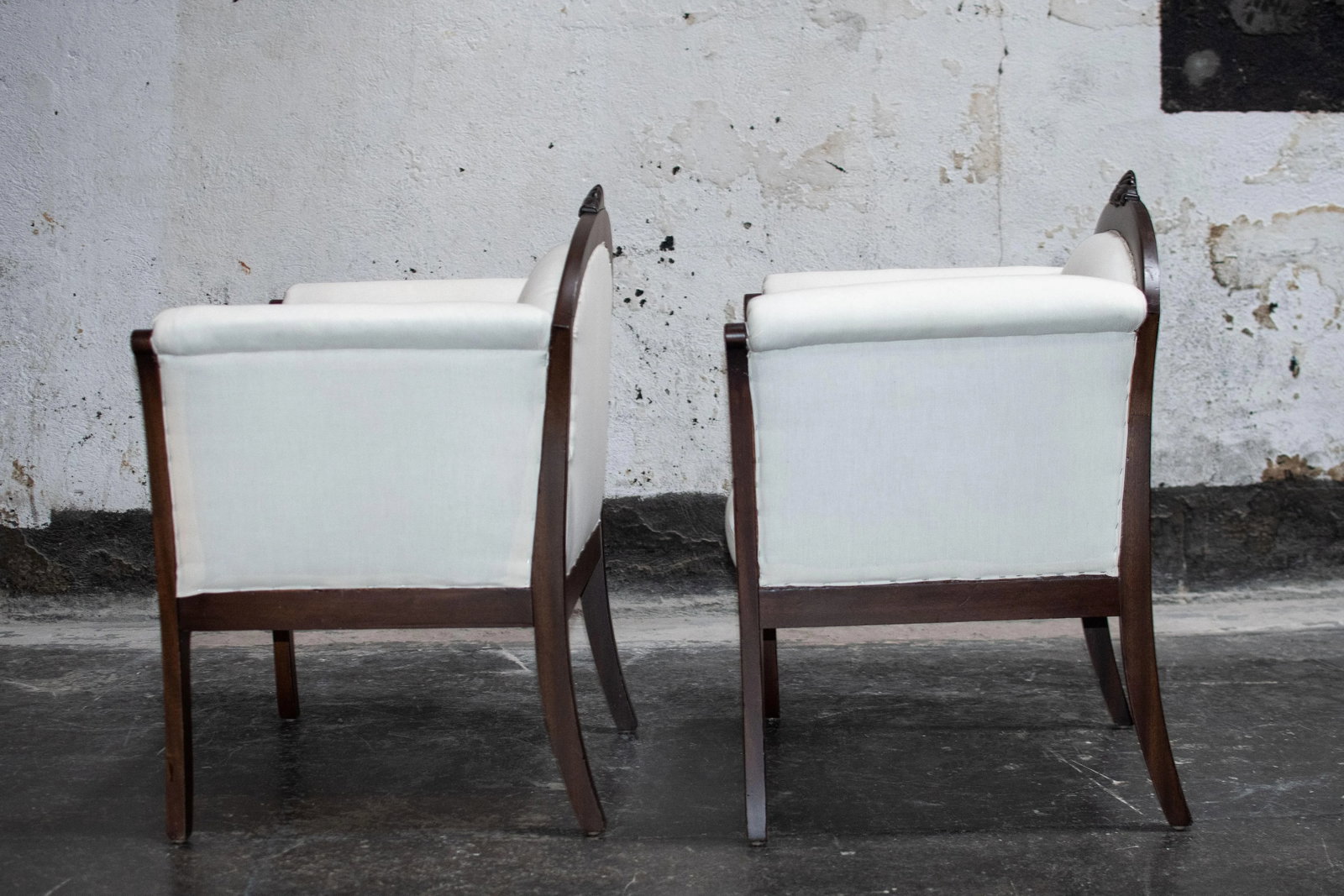 Pair of Swedish Grace Arm Chairs - Com Ready - 3