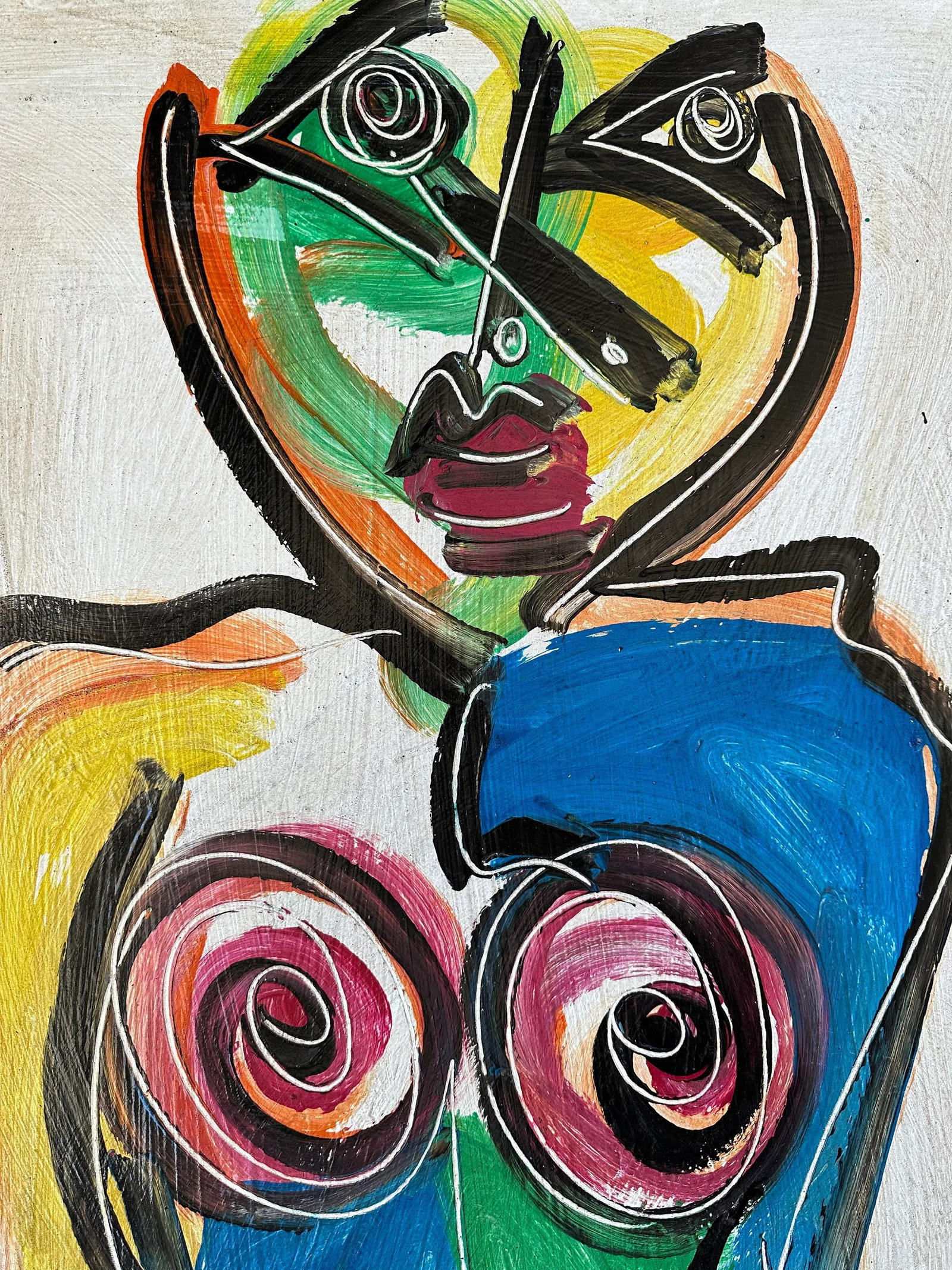 1977 Titled Original Peter Keil Painting - Junge Wilde Collection - 3