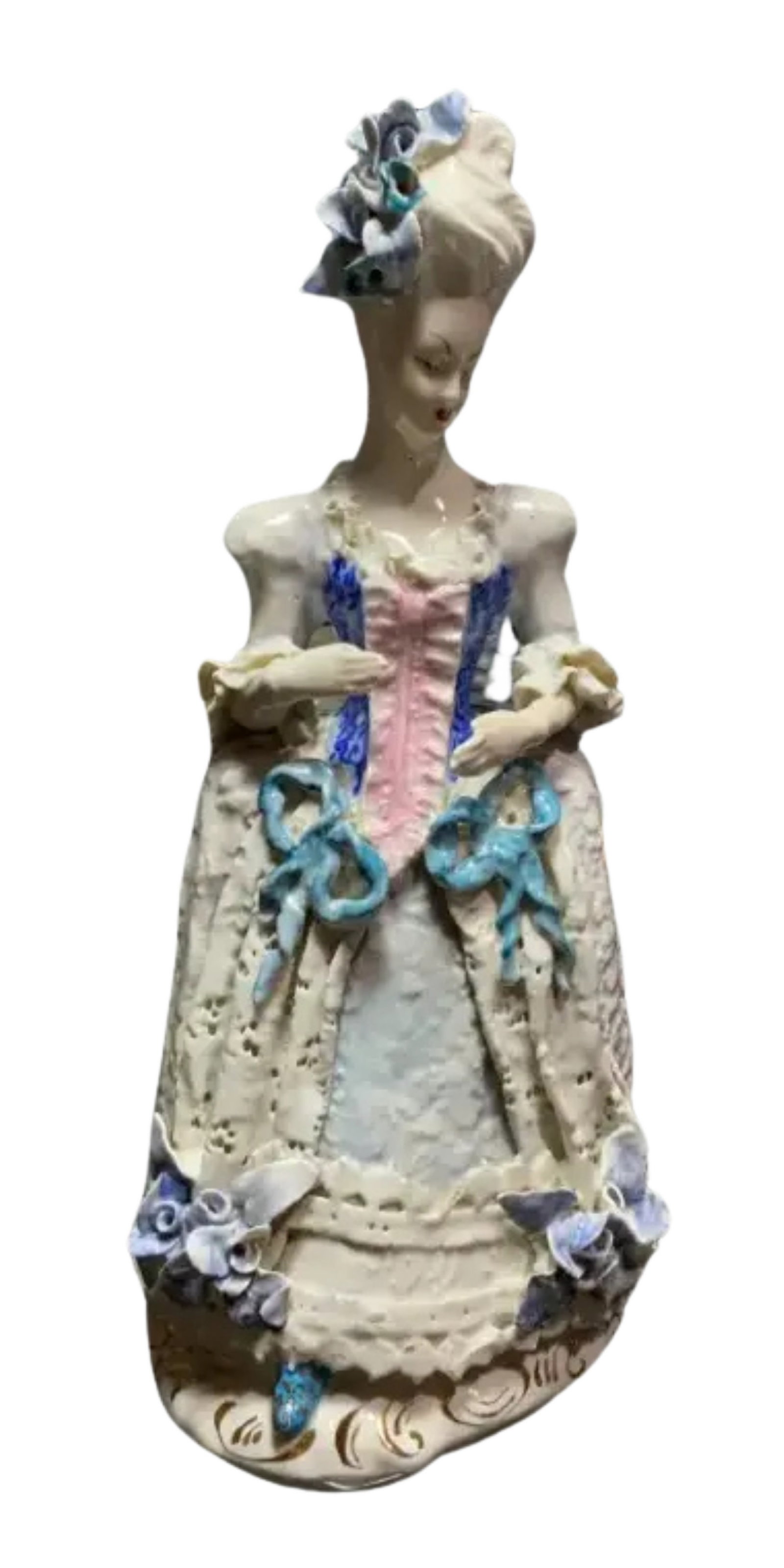 Mid-Century Cybis 14 in Tall Porcelain Lay Figurine - 11