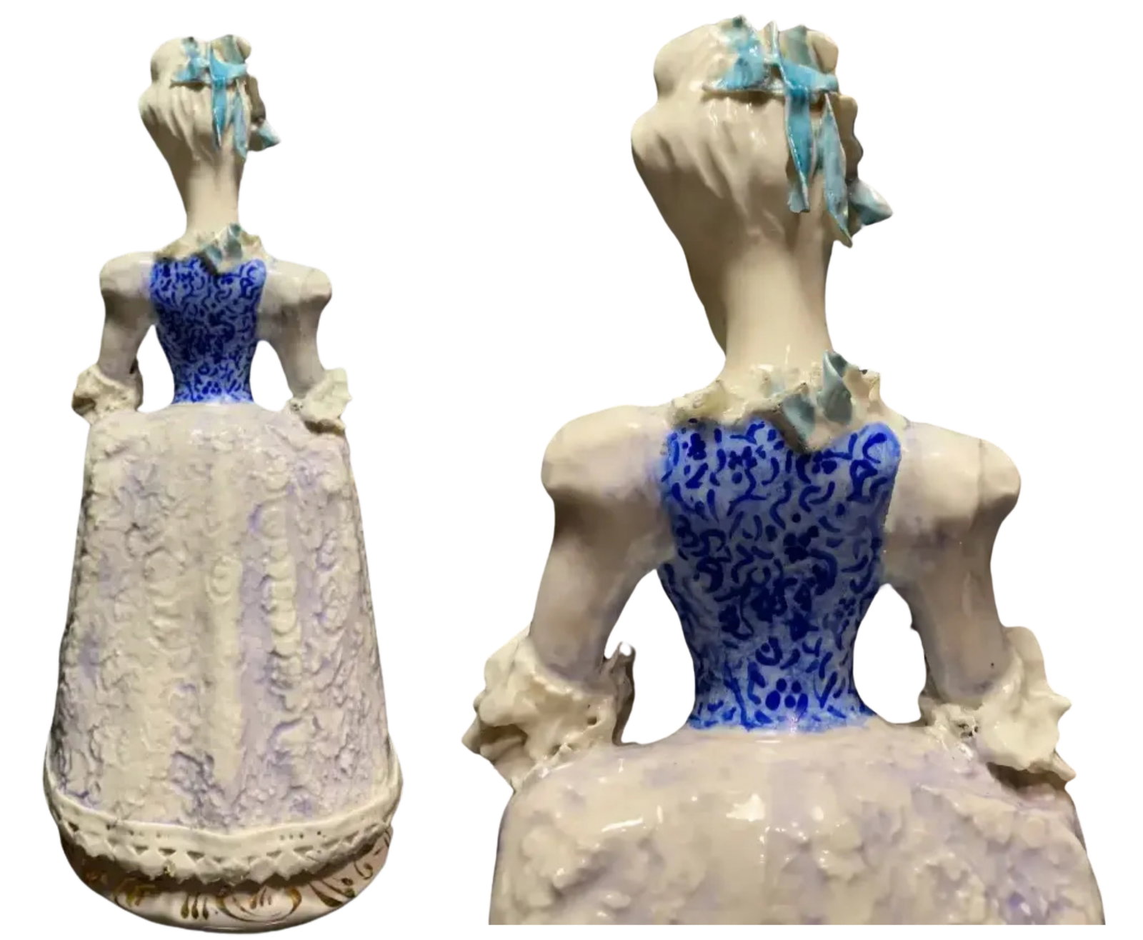 Mid-Century Cybis 14 in Tall Porcelain Lay Figurine - 12