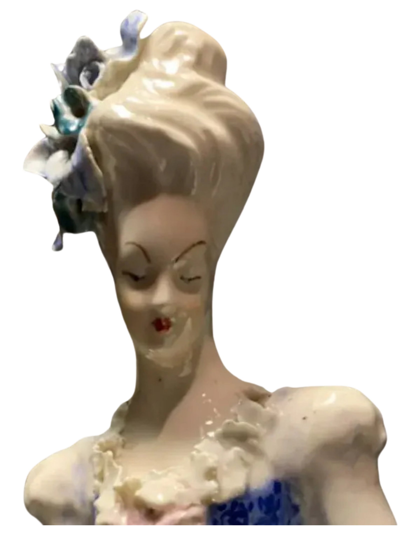 Mid-Century Cybis 14 in Tall Porcelain Lay Figurine - 2