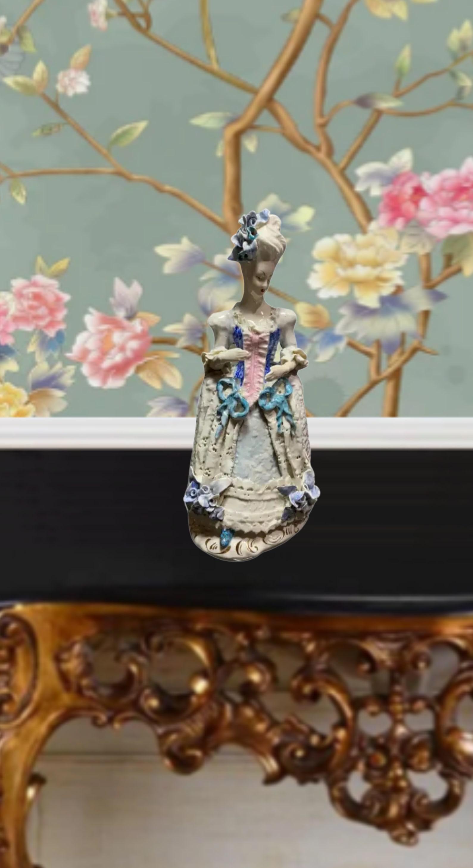 Mid-Century Cybis 14 in Tall Porcelain Lay Figurine - 3
