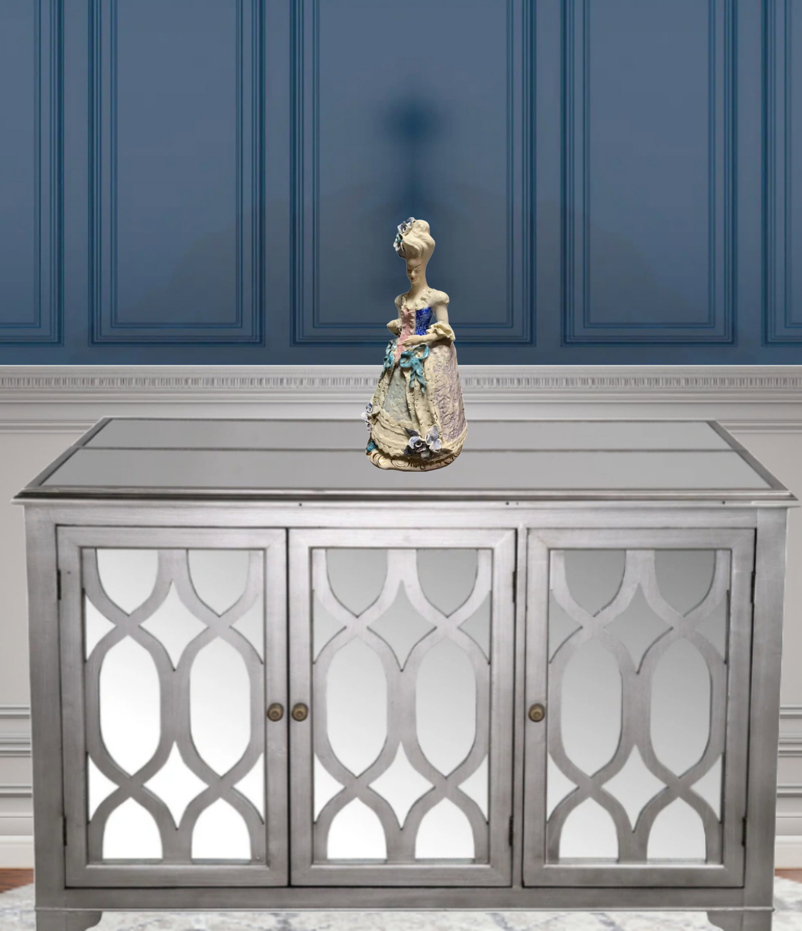 Mid-Century Cybis 14 in Tall Porcelain Lay Figurine - 4
