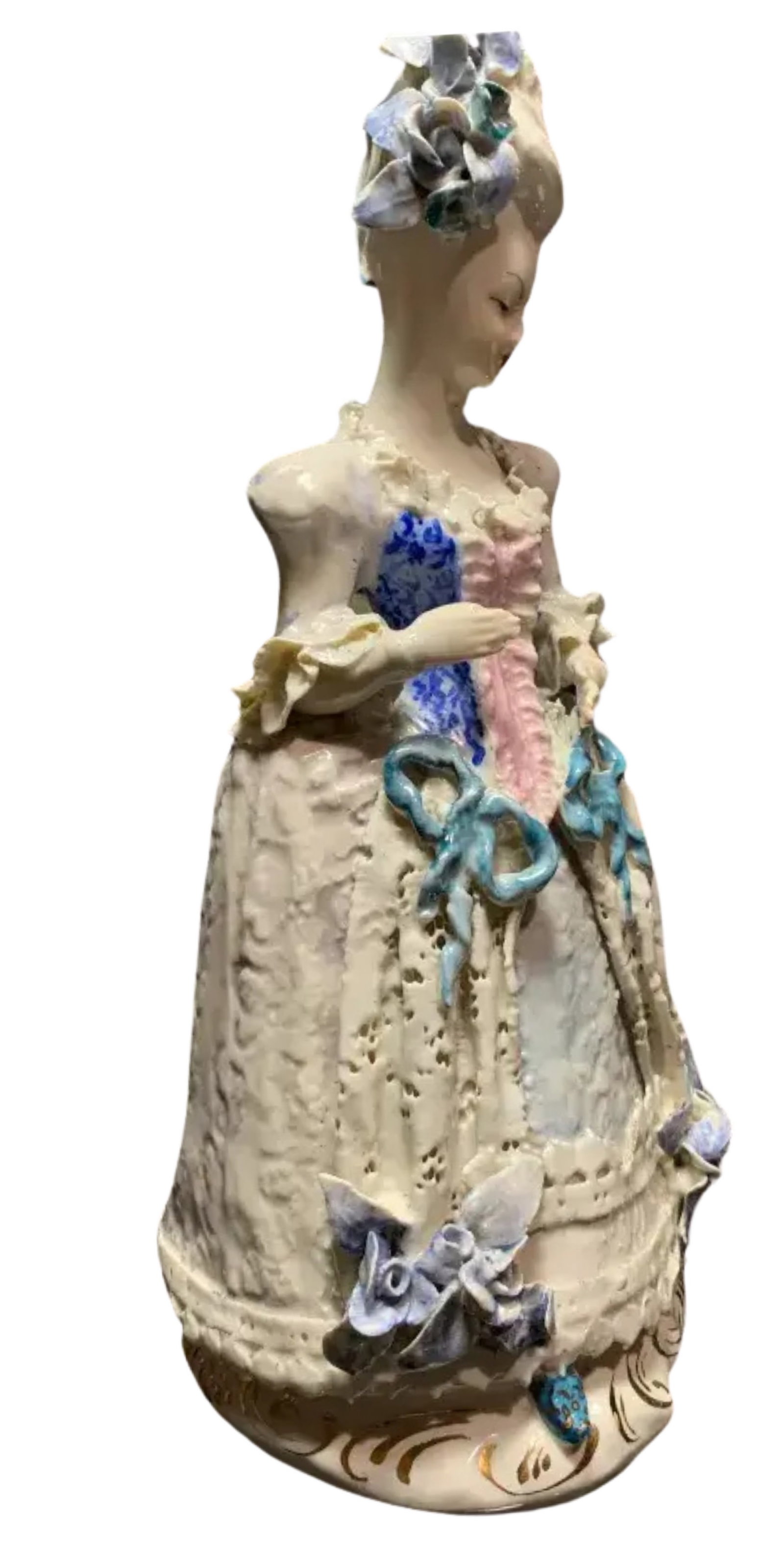 Mid-Century Cybis 14 in Tall Porcelain Lay Figurine - 5