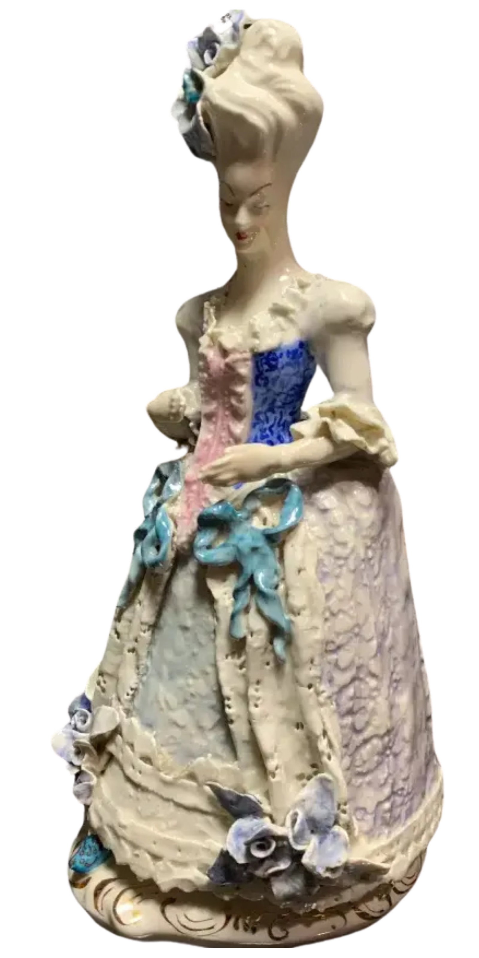 Mid-Century Cybis 14 in Tall Porcelain Lay Figurine - 6