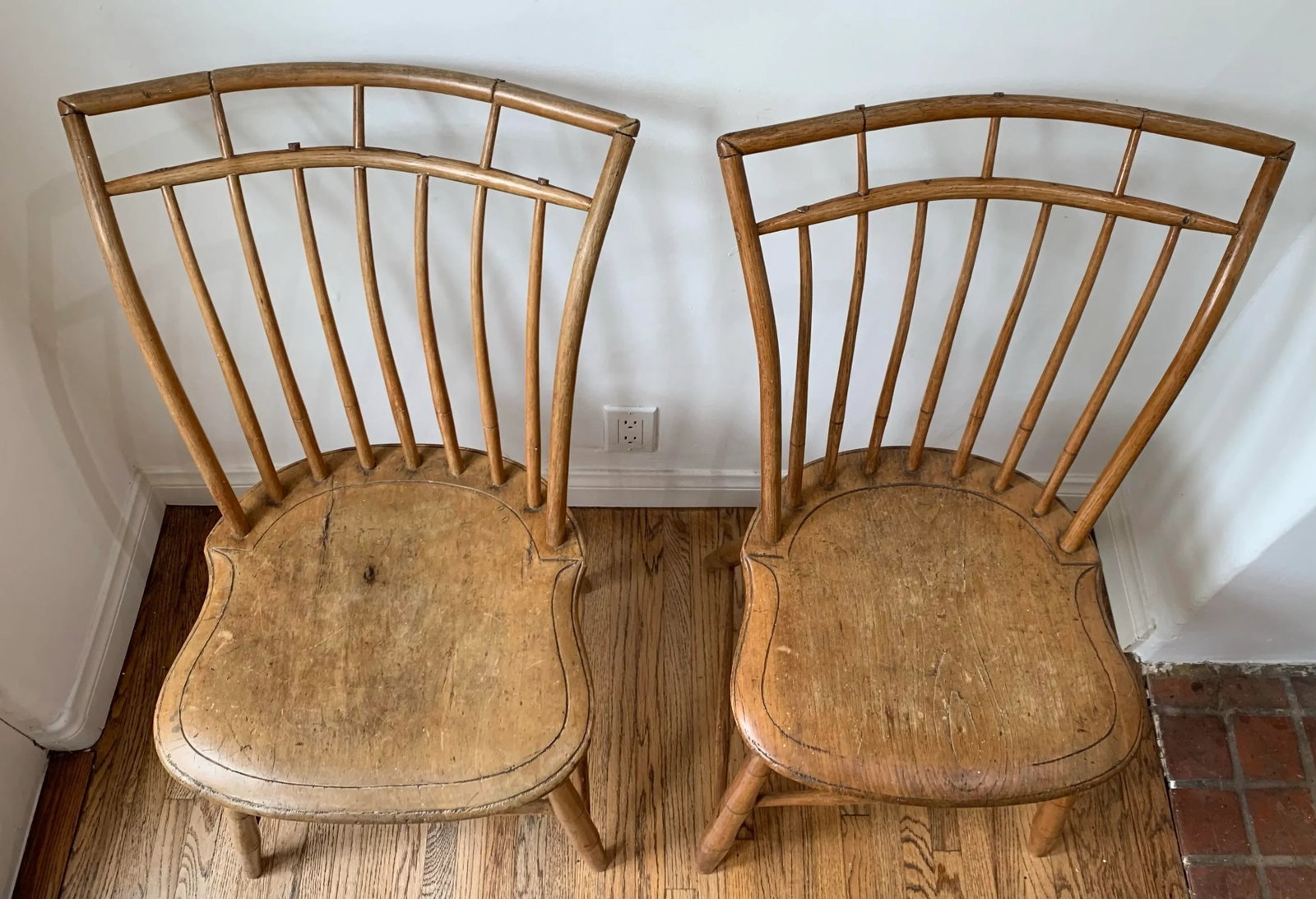 Mid 20th Century Vintage Crown Back Side Chair, Set of 2 - 3