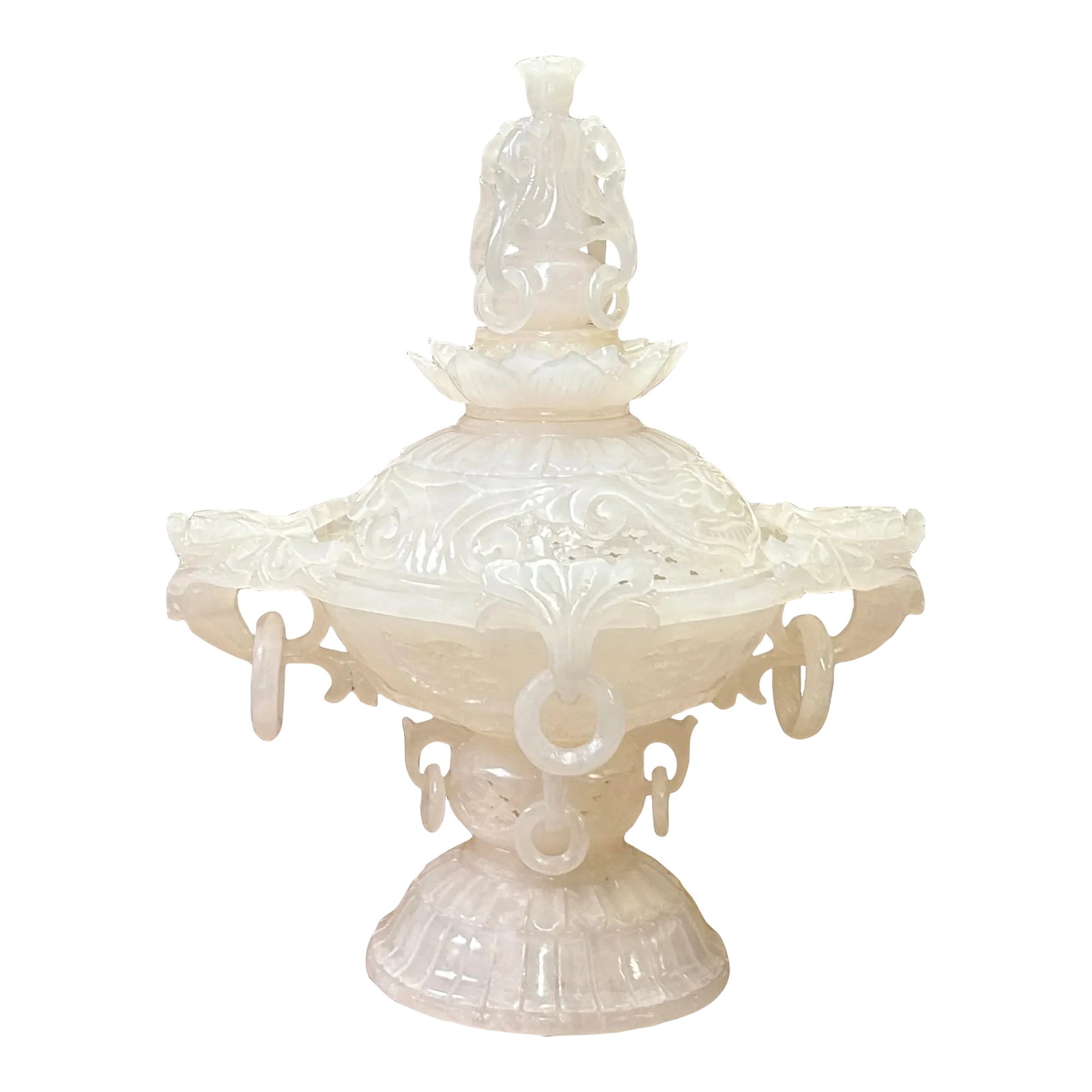 Chinese White Stone Carved Oriental Dragon Incense Burner Holder Display: The Chinese White Stone Carved Oriental Dragon Incense Burner Holder Display is a breathtaking piece of artistry and functionality, seamlessly blending cultural heritage with practical use. Crafted fr