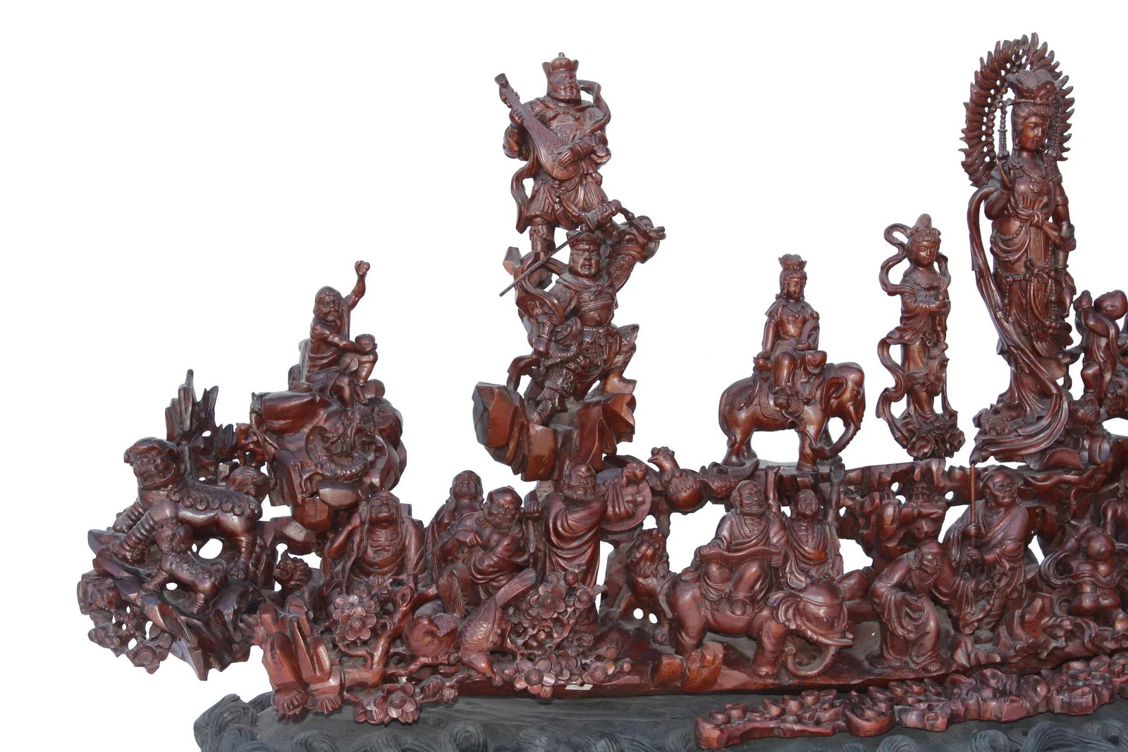 Heavenly Gathering Statue 18 Arhat Inviting Guanyin Bodhisattva for Wisdoms Lecture - 5
