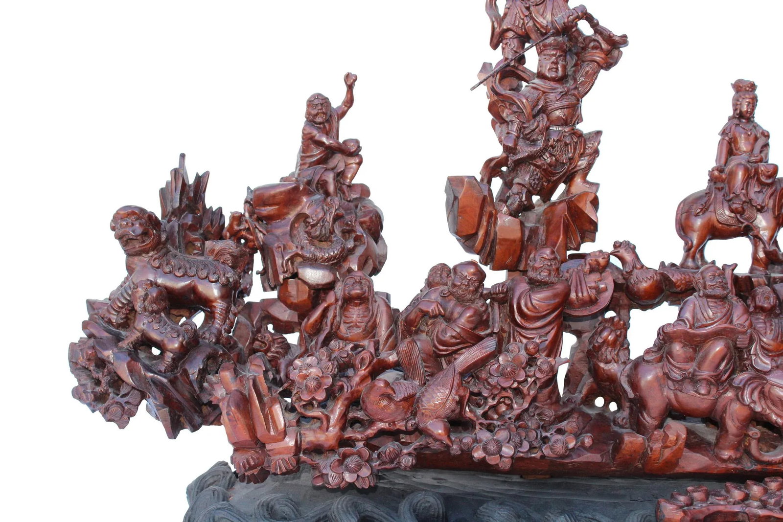 Heavenly Gathering Statue 18 Arhat Inviting Guanyin Bodhisattva for Wisdoms Lecture - 7