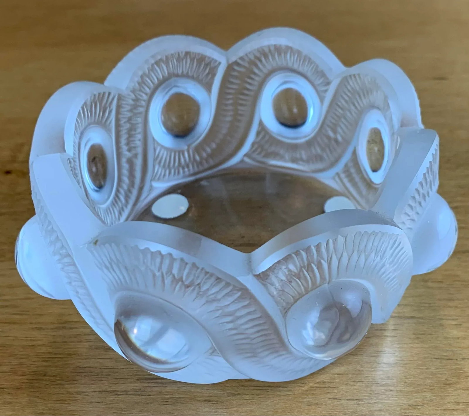 Mid 20th Century Vintage René Lalique Round Crystal Bowl - 5