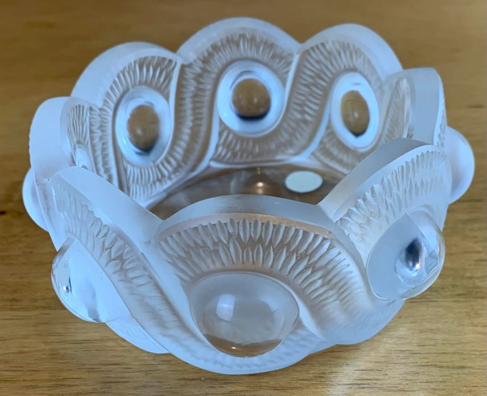 Mid 20th Century Vintage René Lalique Round Crystal Bowl - 6