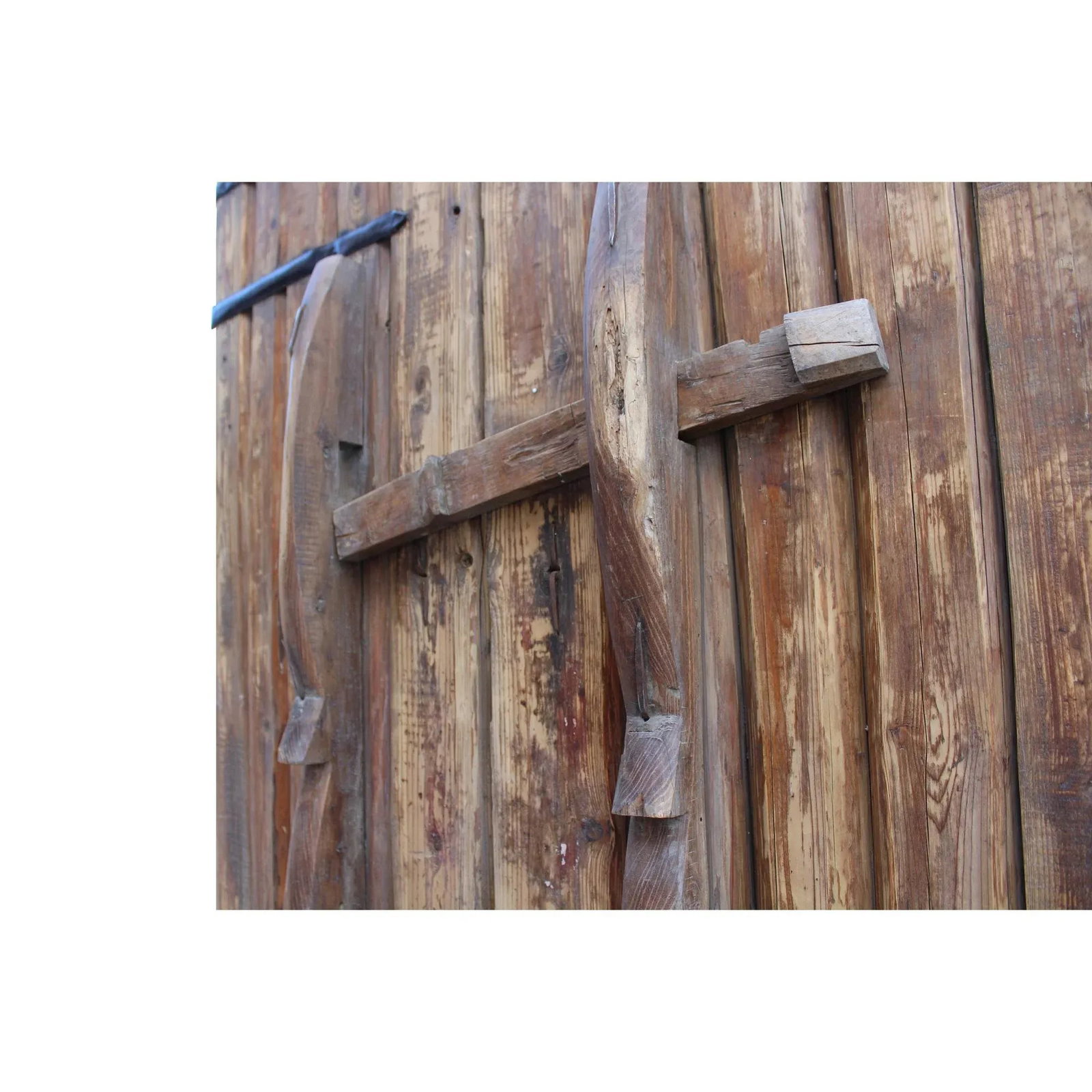 Chinese Vintage Iron Hardware Door Gate Wall Tall Panel - 10