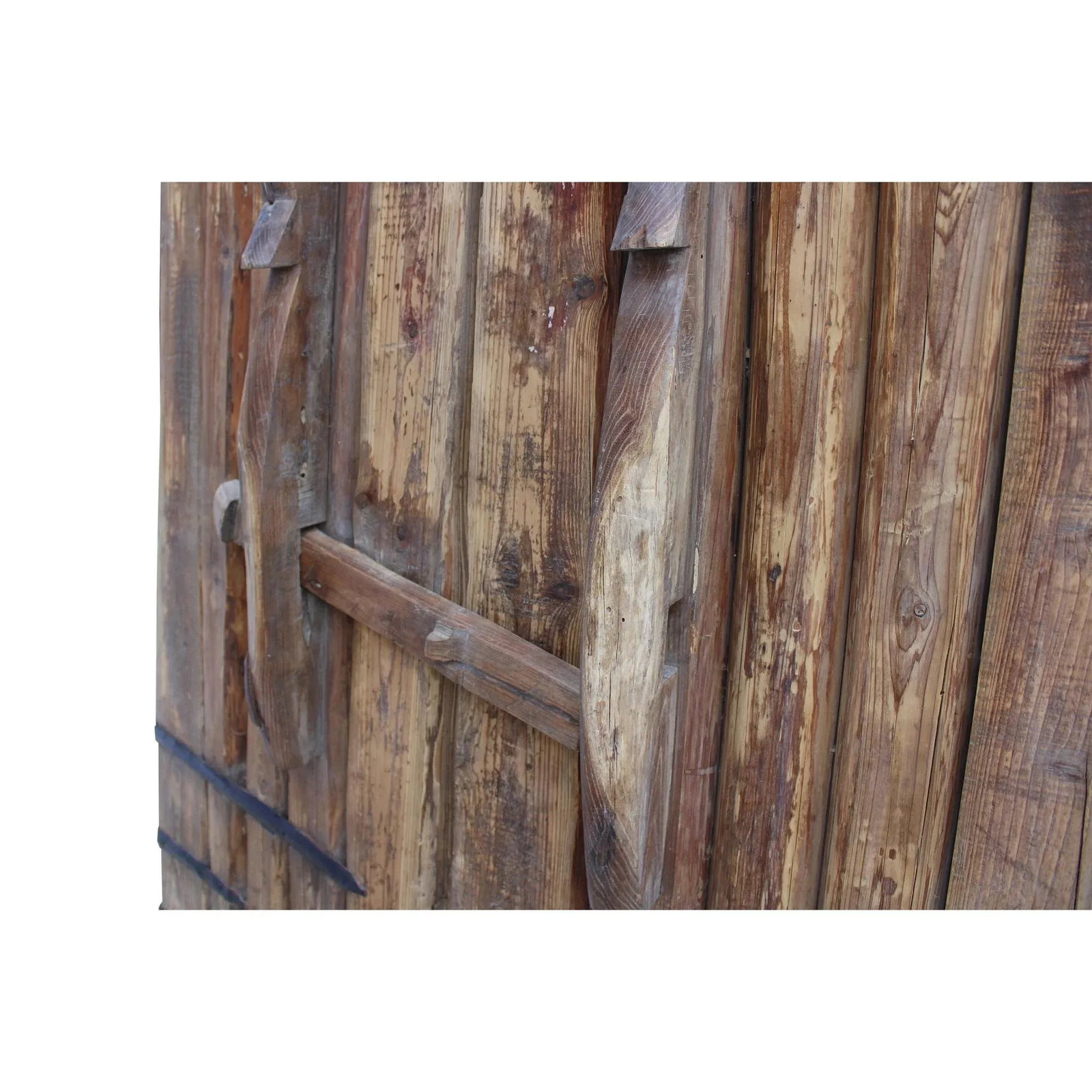 Chinese Vintage Iron Hardware Door Gate Wall Tall Panel - 11