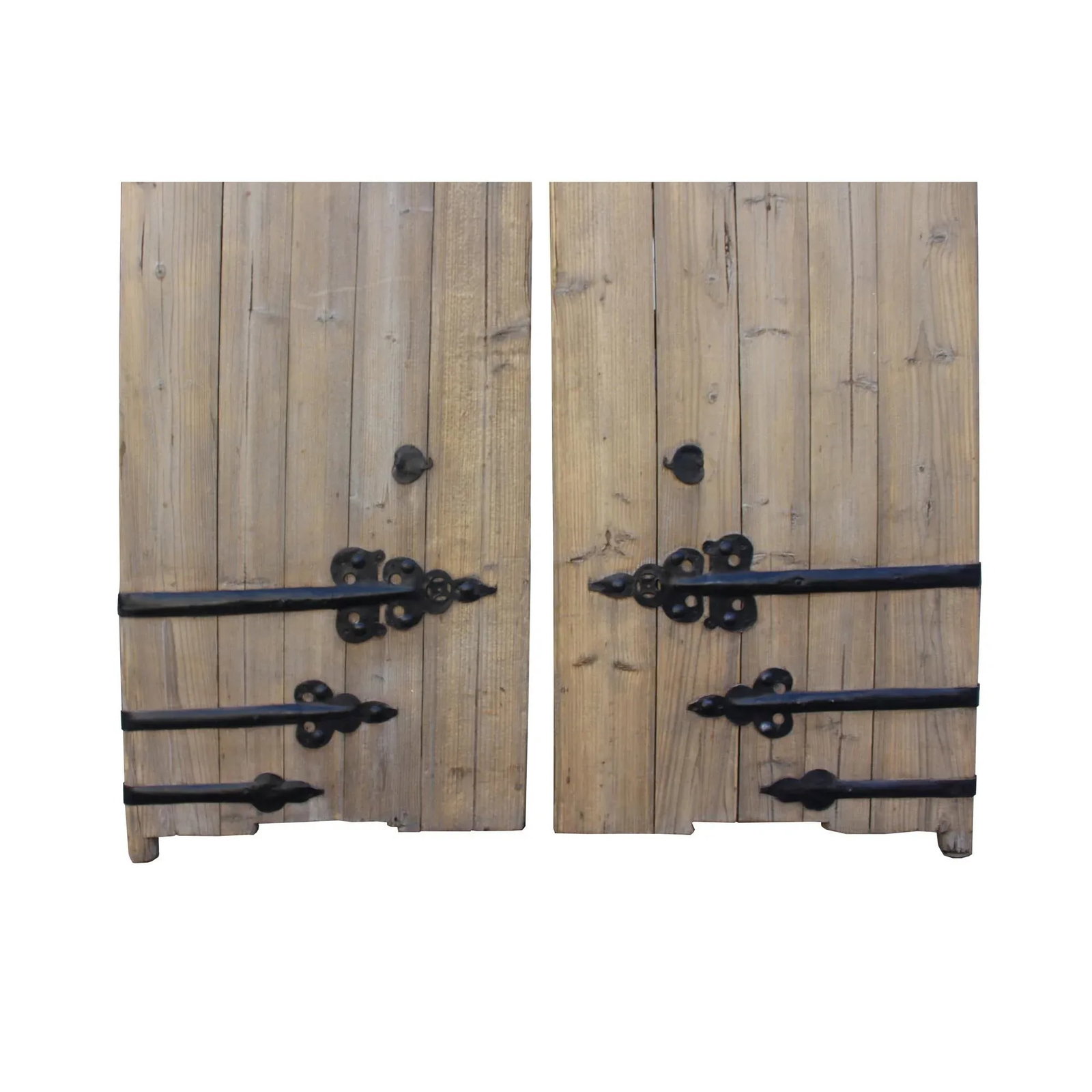 Chinese Vintage Iron Hardware Door Gate Wall Tall Panel - 6