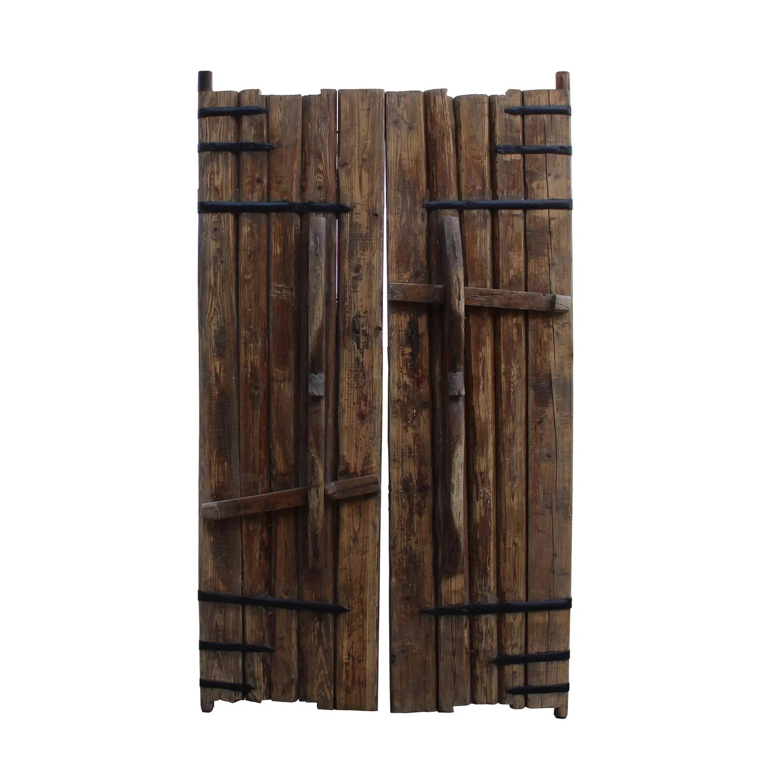 Chinese Vintage Iron Hardware Door Gate Wall Tall Panel - 7