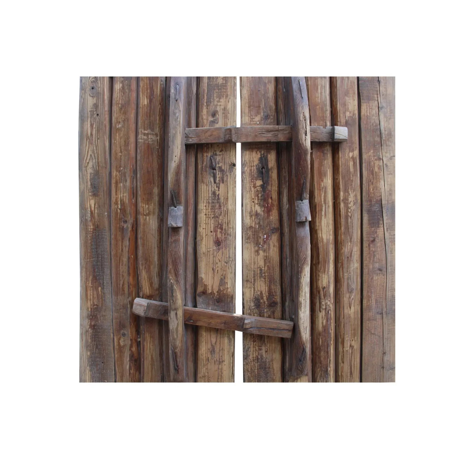 Chinese Vintage Iron Hardware Door Gate Wall Tall Panel - 9