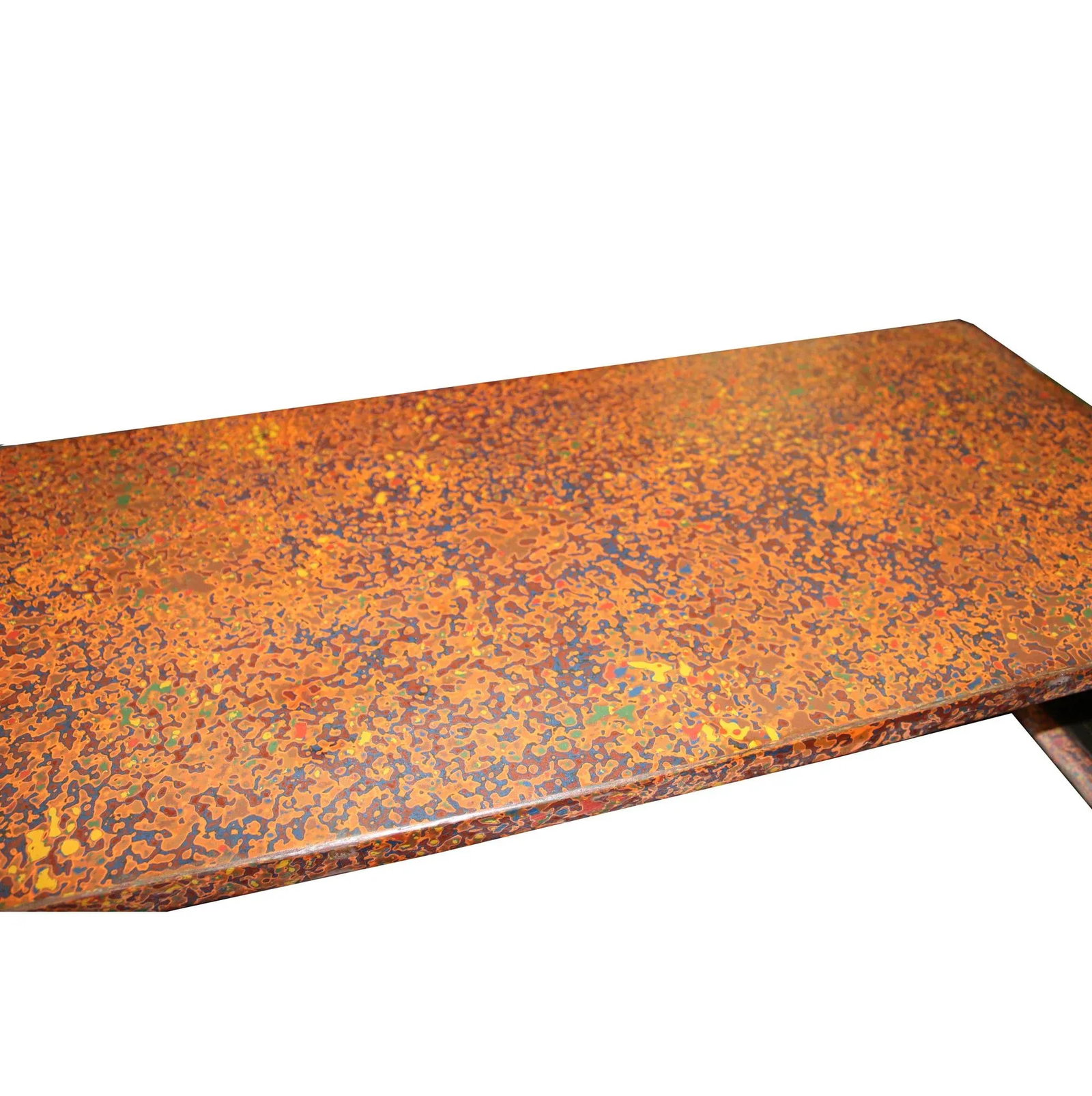 Handmade Blood Red Multi-Layer Lacquer Wood Scroll Low Table Stand - 6