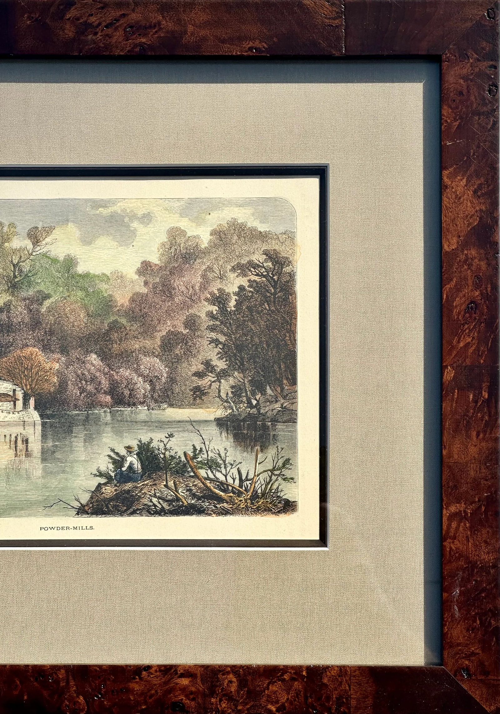 1871 Powder Mills on Brandywine, Delaware, Framed - 3