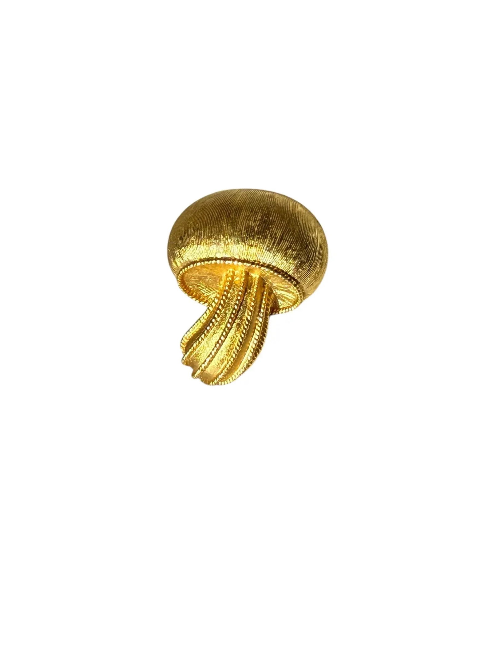 Vintage Trifari Mushroom Brooch Mid 20th Century - 3