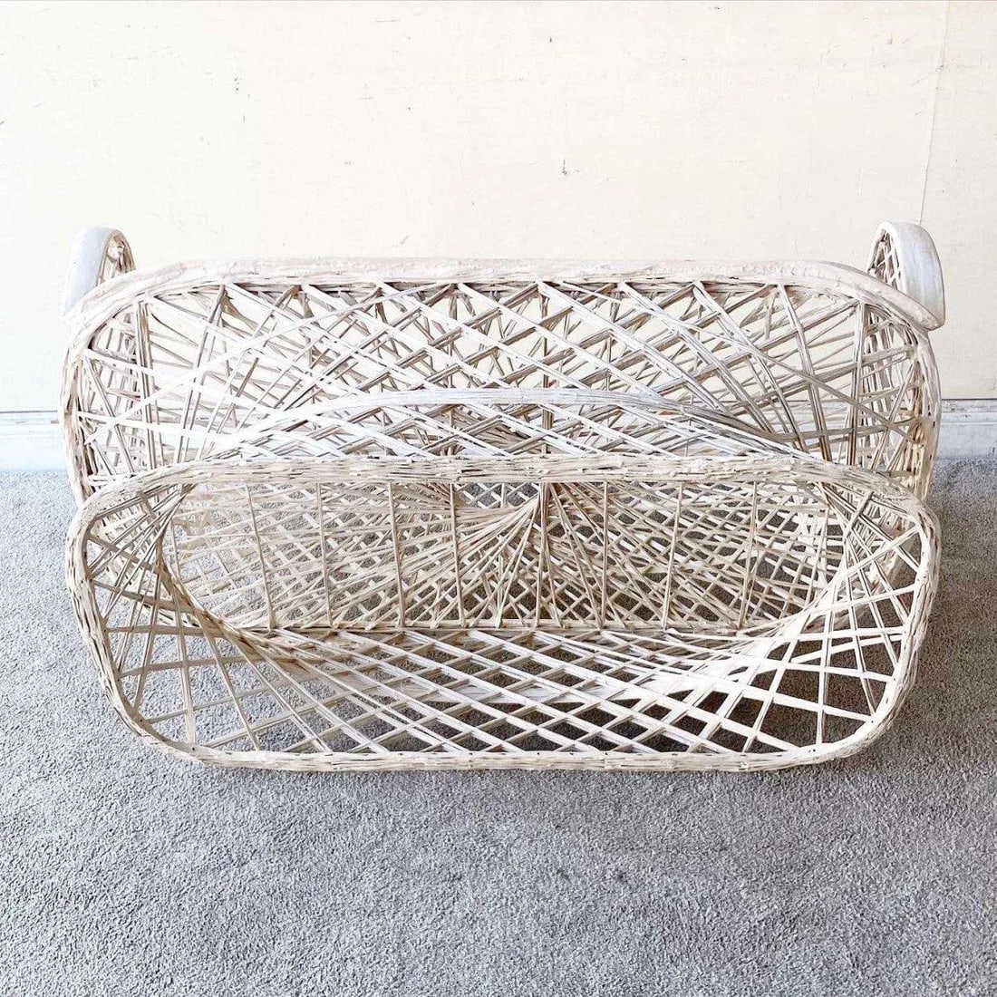 Mid Century Modern Spun Fiberglass Loveseat - 10