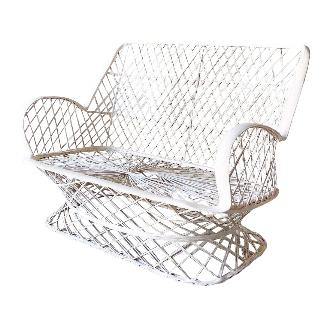 Mid Century Modern Spun Fiberglass Loveseat (1 of 10)