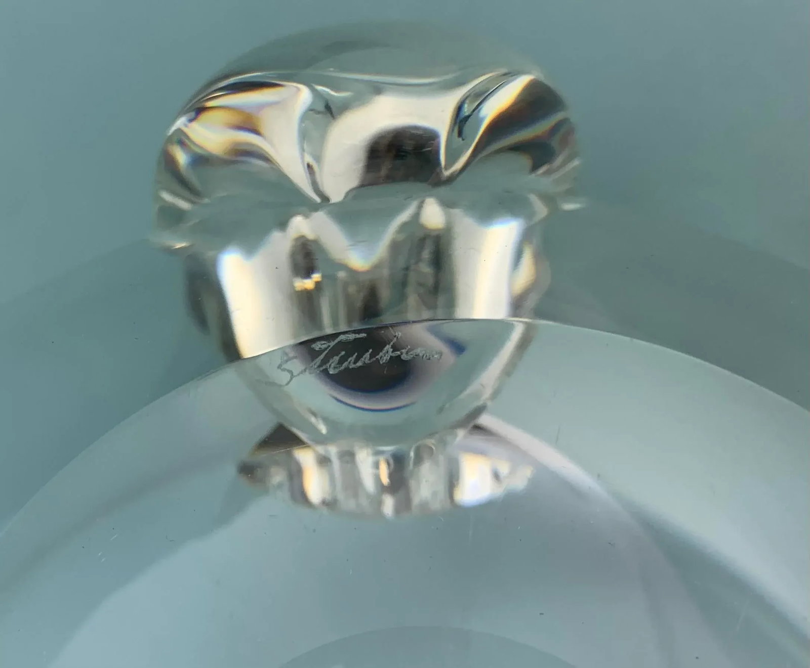 Vintage Stuben Crystal Ashtray - 3