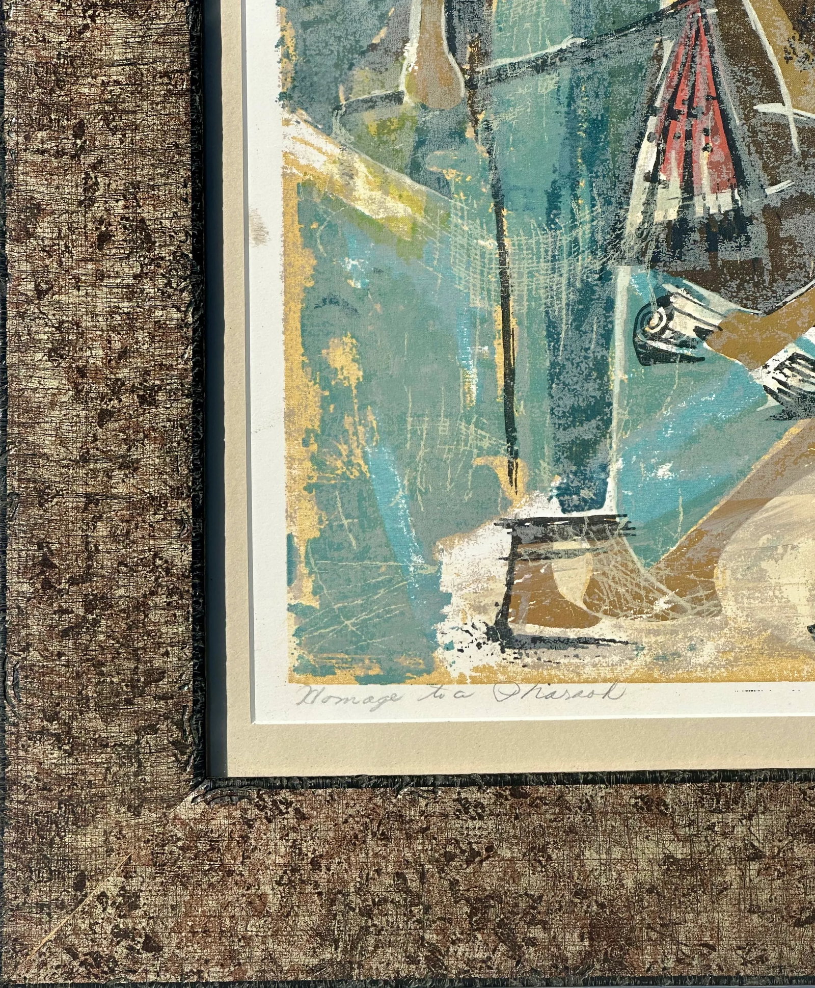 Homage to the Pharoah, Lithograph by J. Demerio (Framed) - 12