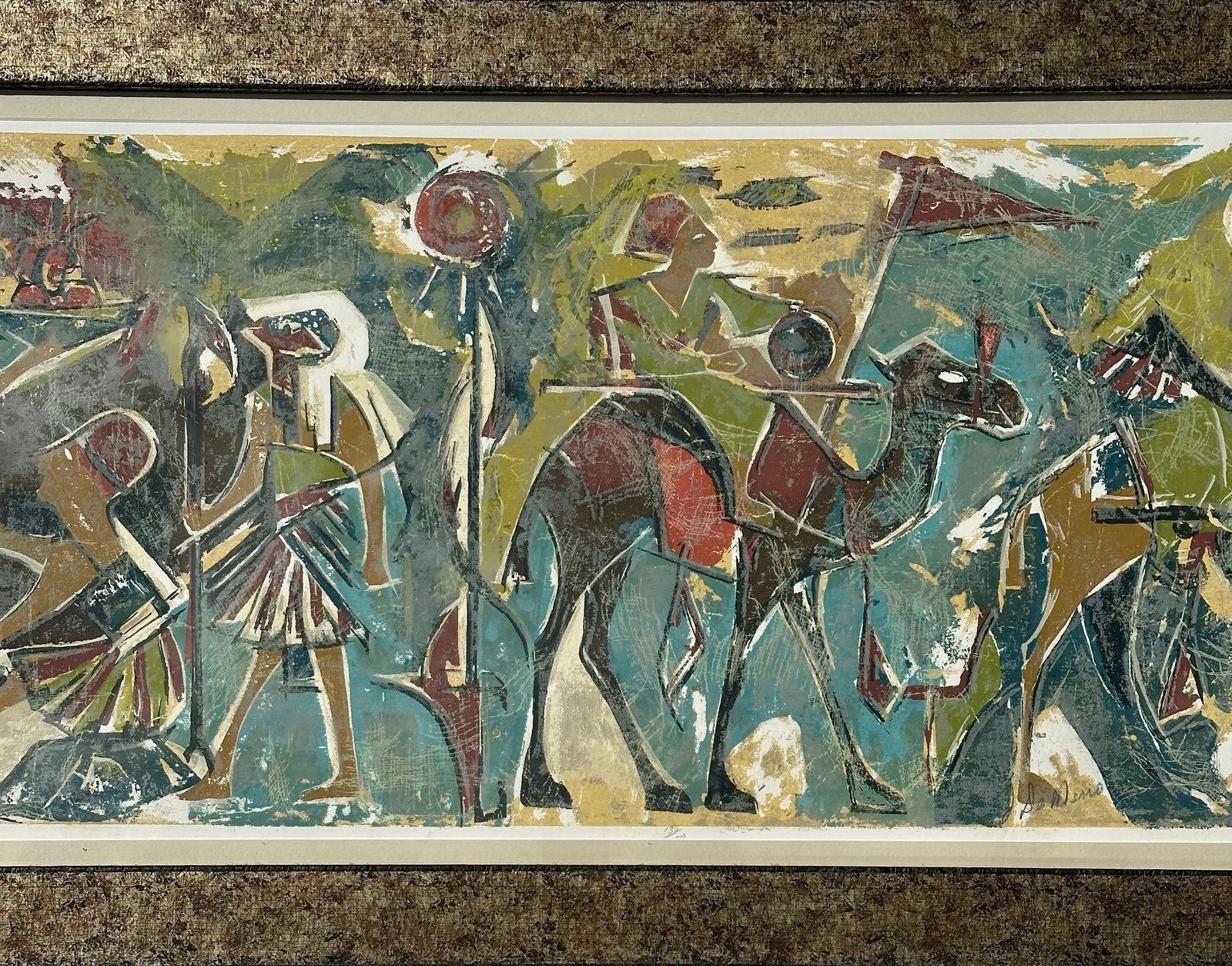 Homage to the Pharoah, Lithograph by J. Demerio (Framed) - 6