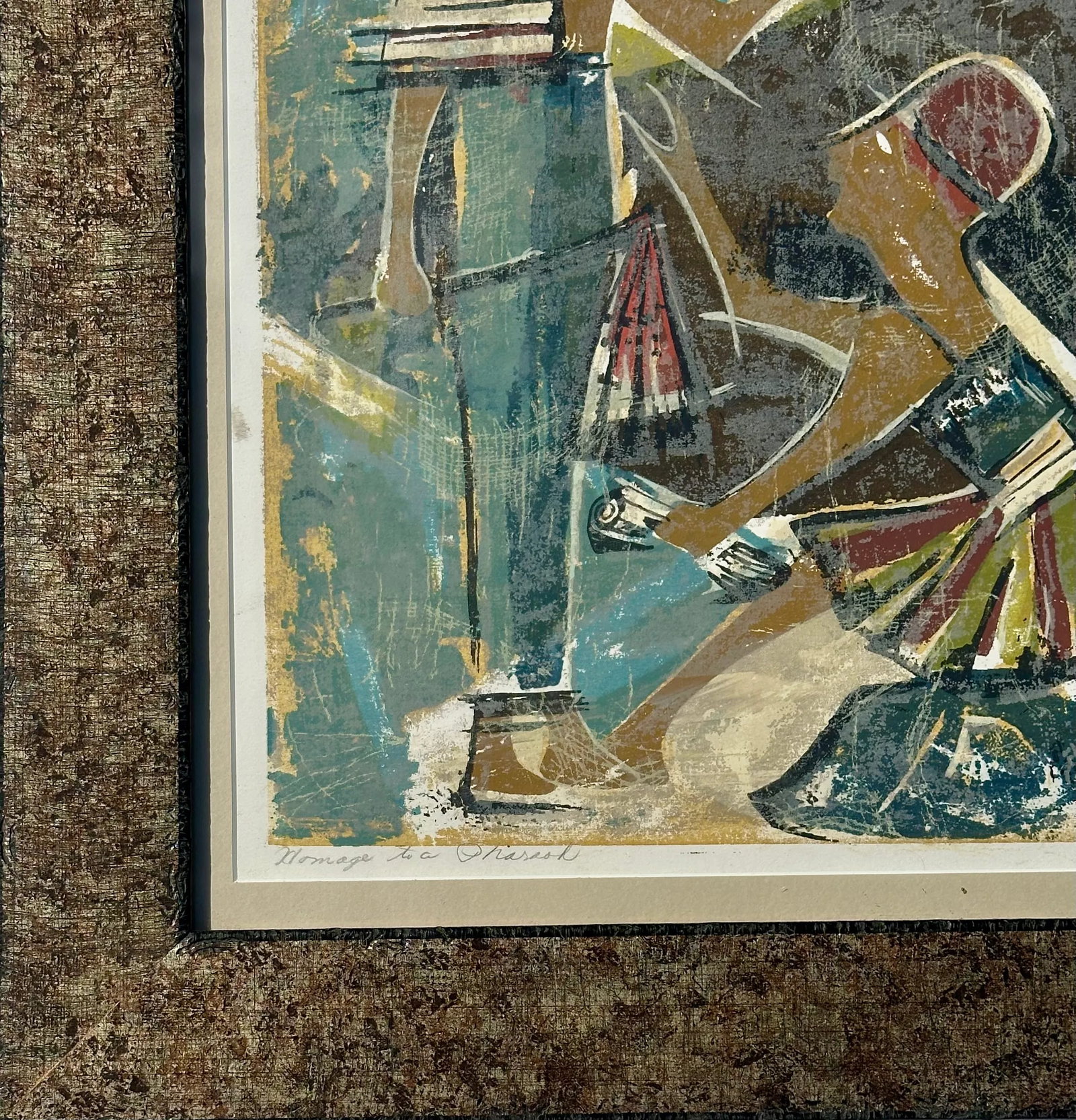 Homage to the Pharoah, Lithograph by J. Demerio (Framed) - 8
