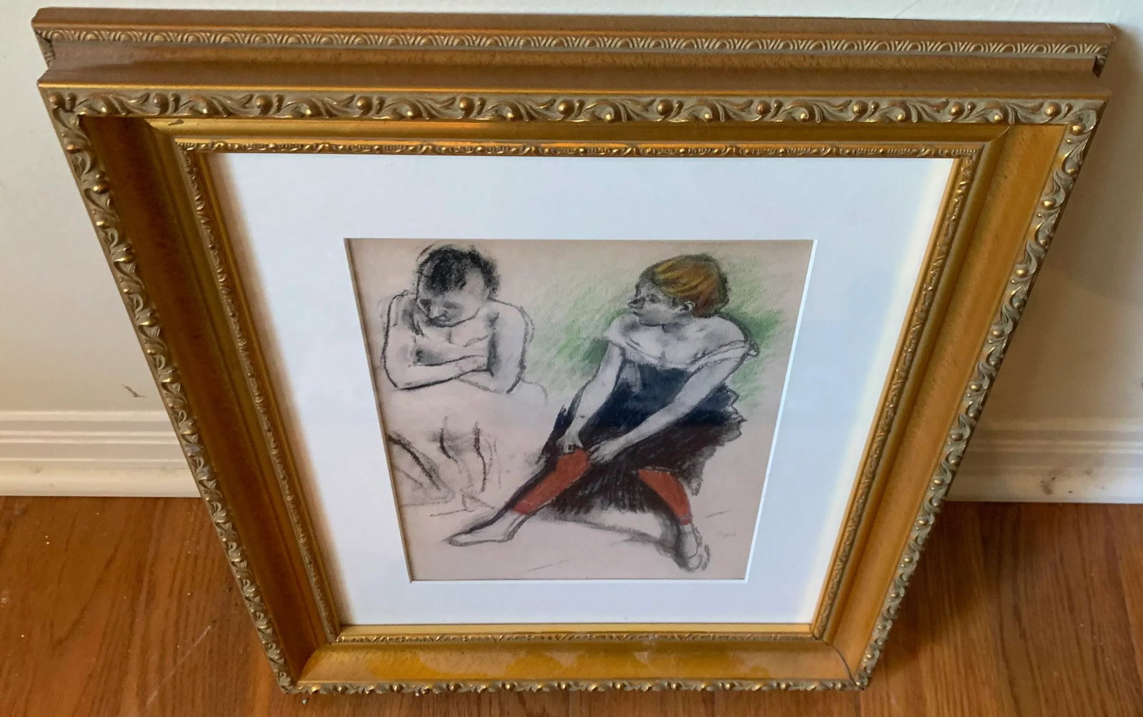 1950s Framed Print of Edgar Degas's "Danseuse Aux Bas Rouges" - 2