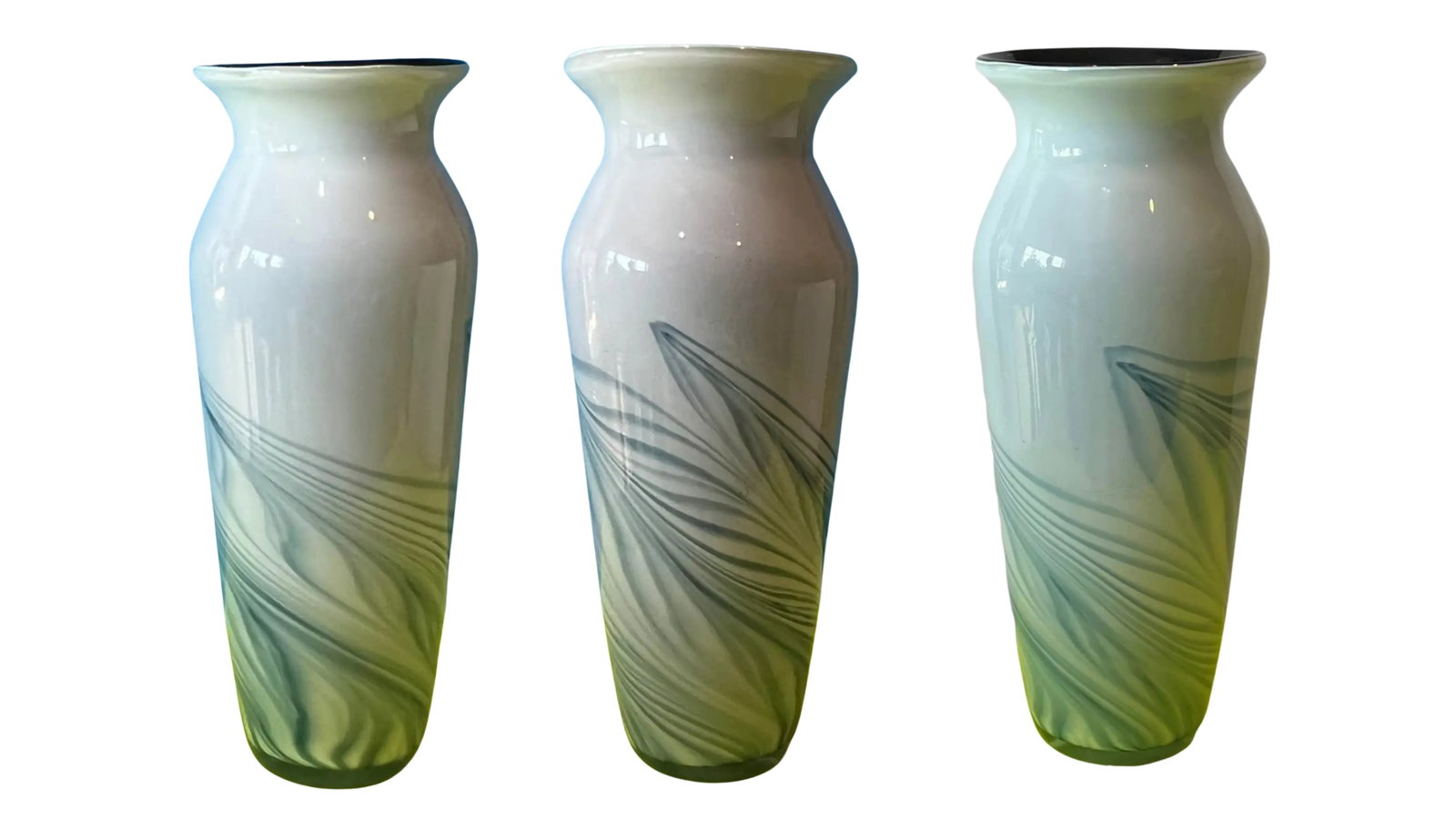 Art Glass Vases a Pair - 11