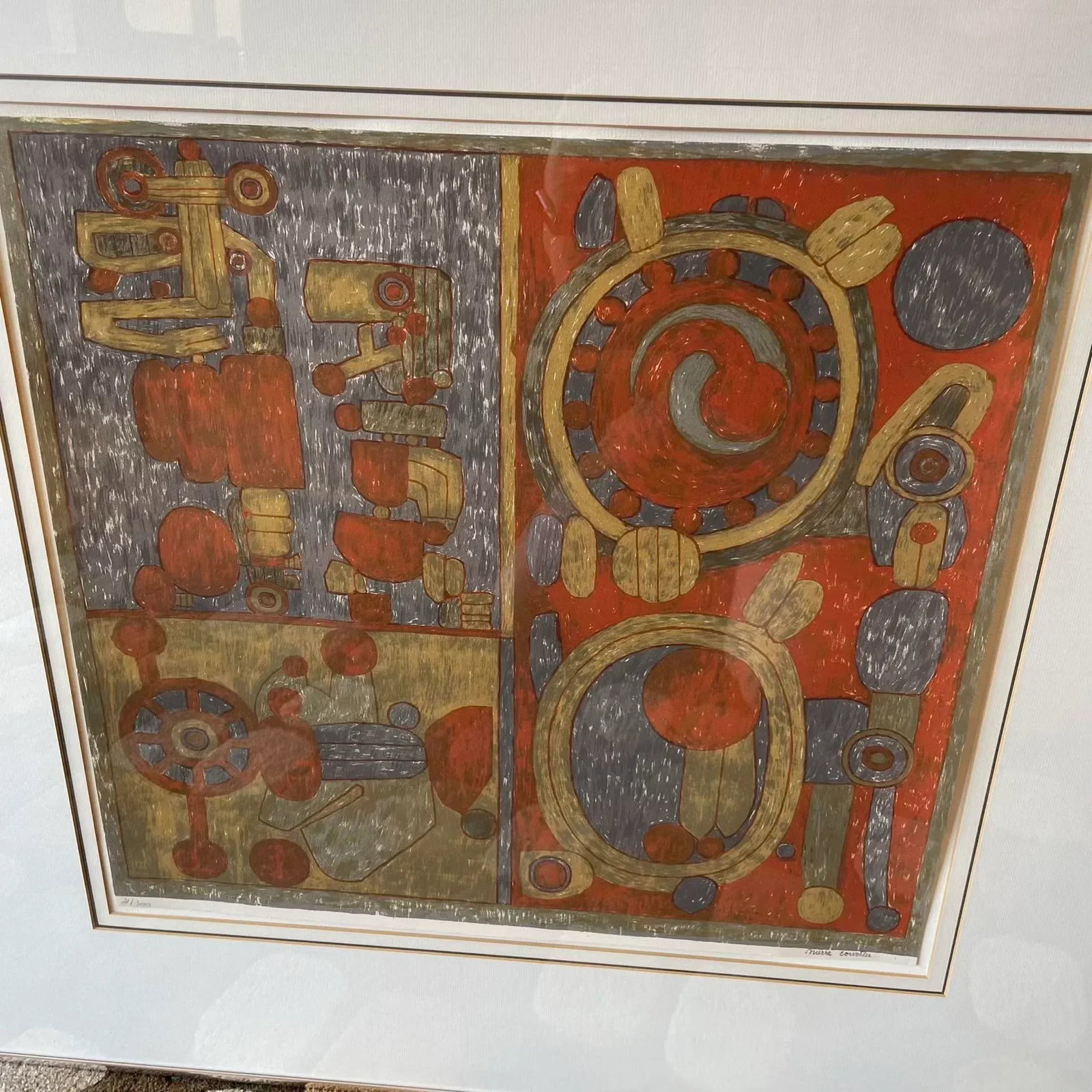 Pierre Courtin Lithograph, "Paul Six Ans" 1971 S/N - 9