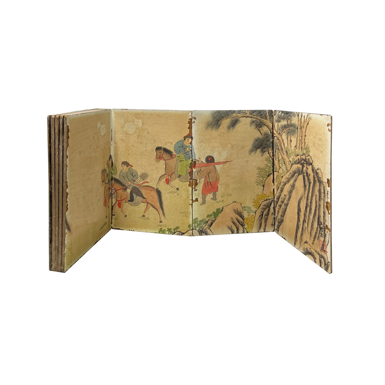 Vintage Chinese Ancient Story Graphic Album Book Display Art Jk302s - 5