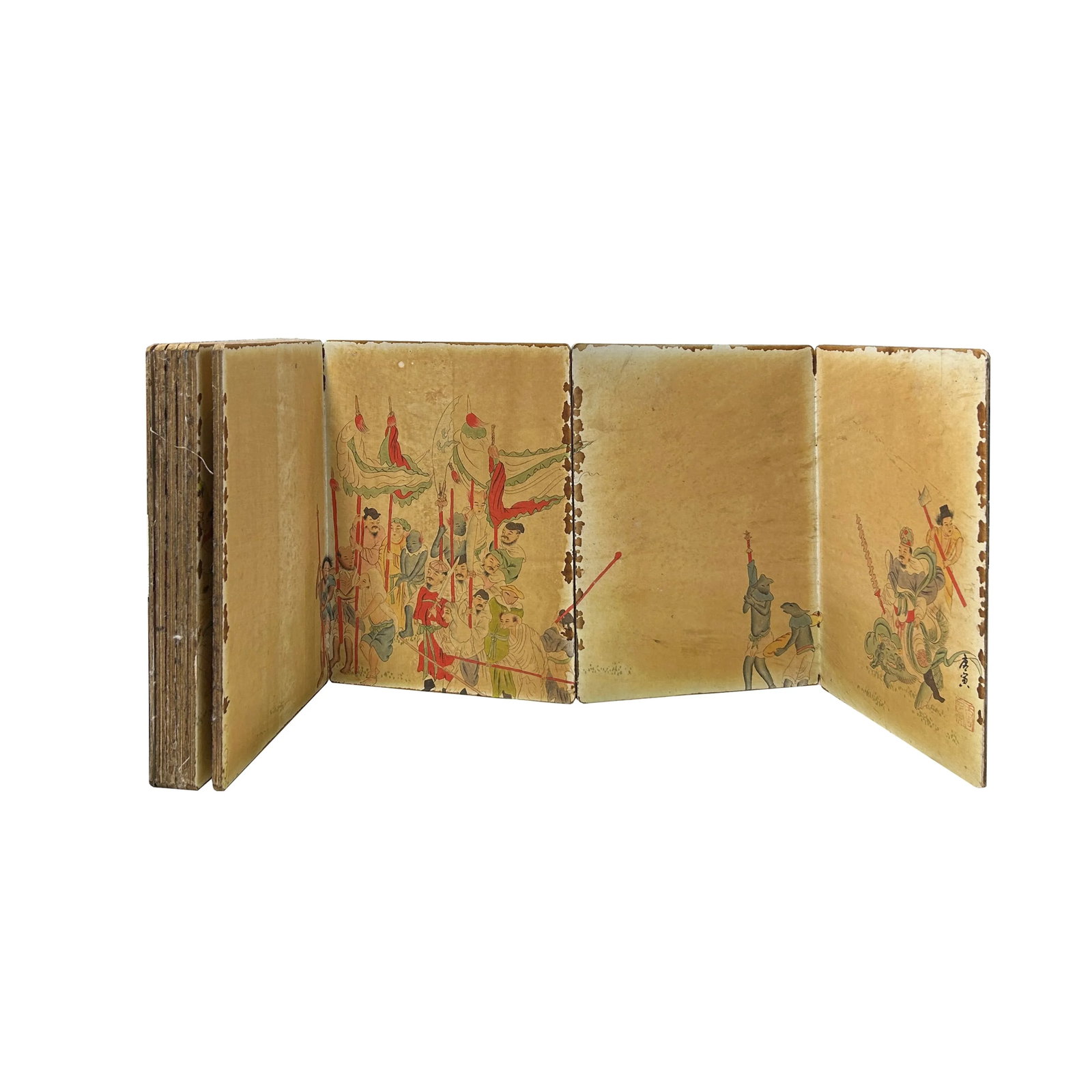 Vintage Chinese Ancient Story Graphic Album Book Display Art - 6