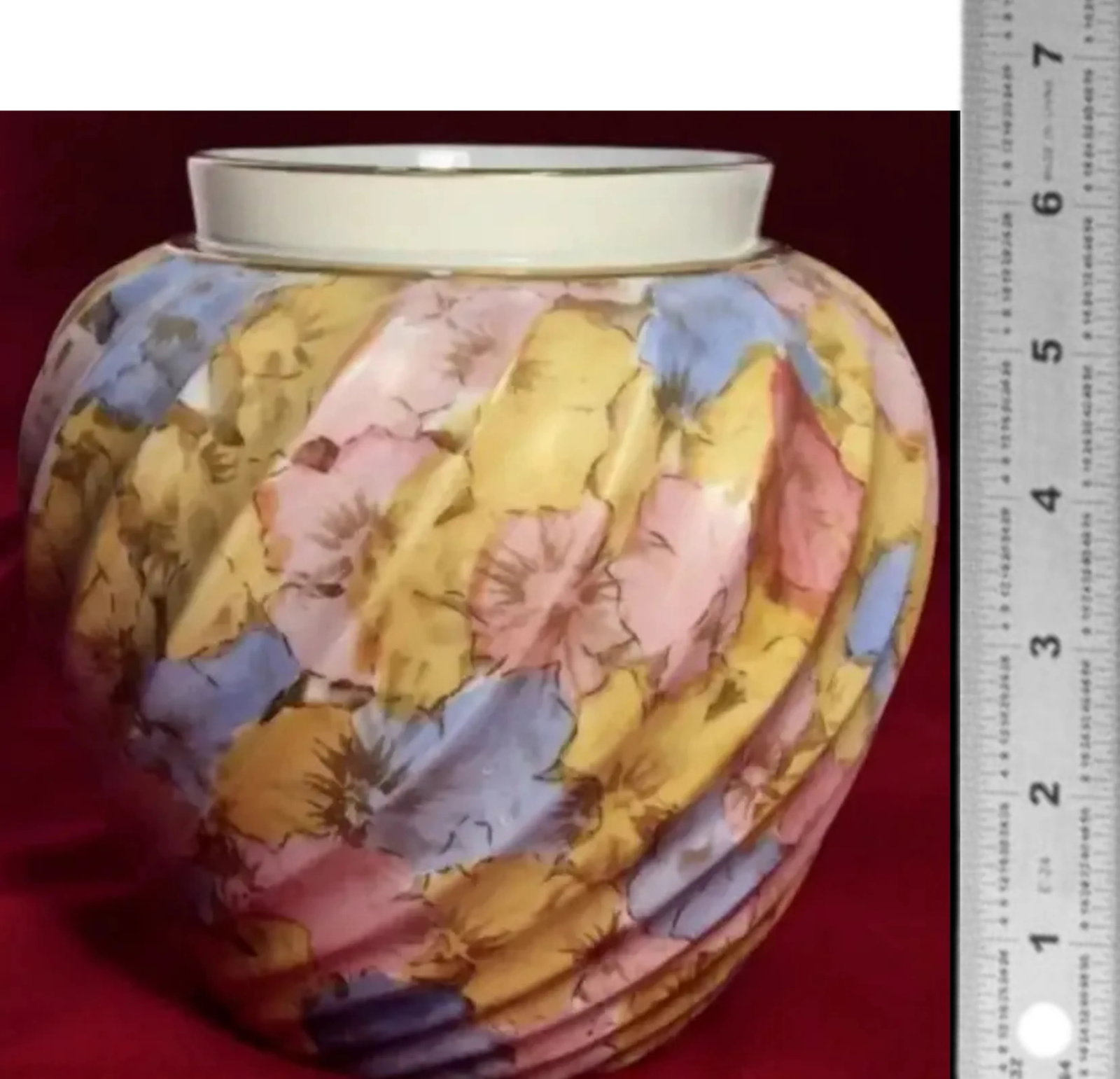 Antique Floral Porcelain Vase Ejd Bodley - 17