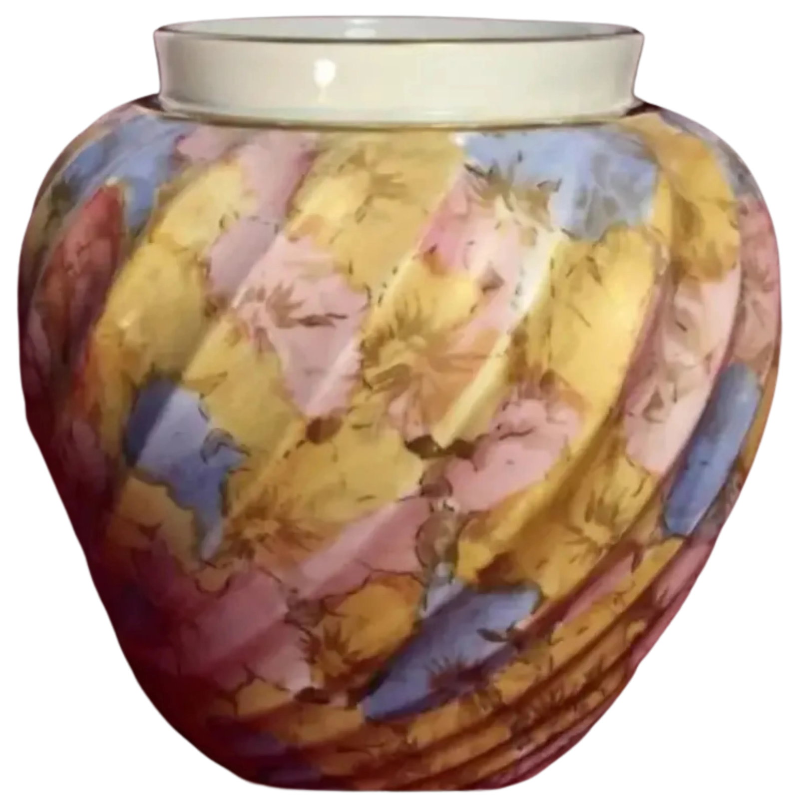 Antique Floral Porcelain Vase Ejd Bodley - 4