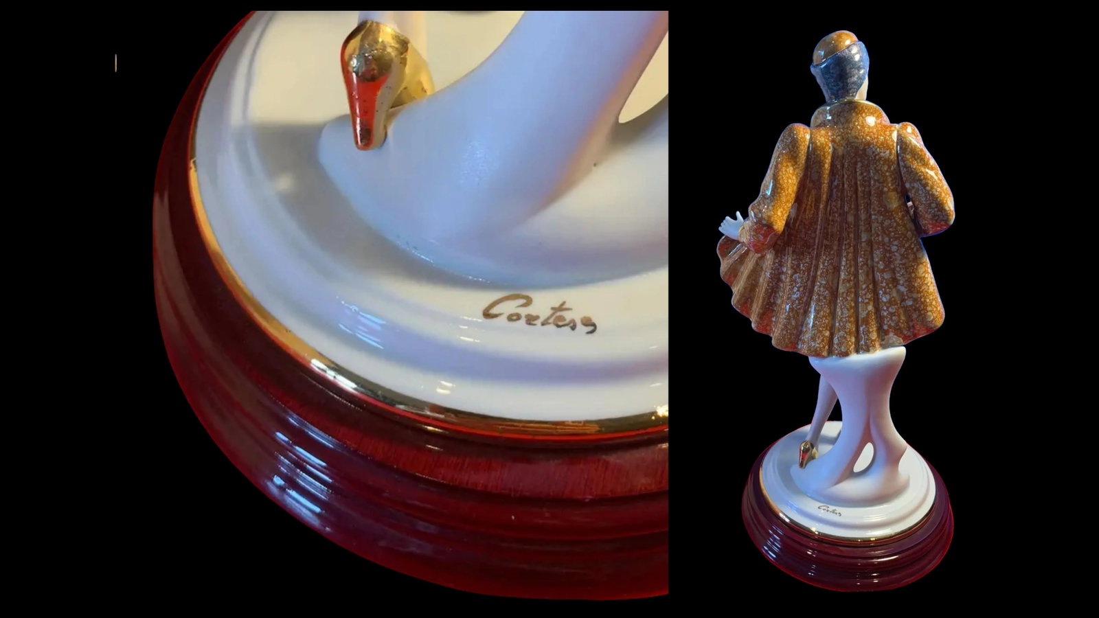 Capodimonte Porcelain by Germano Cortese Woman Modeling - 17